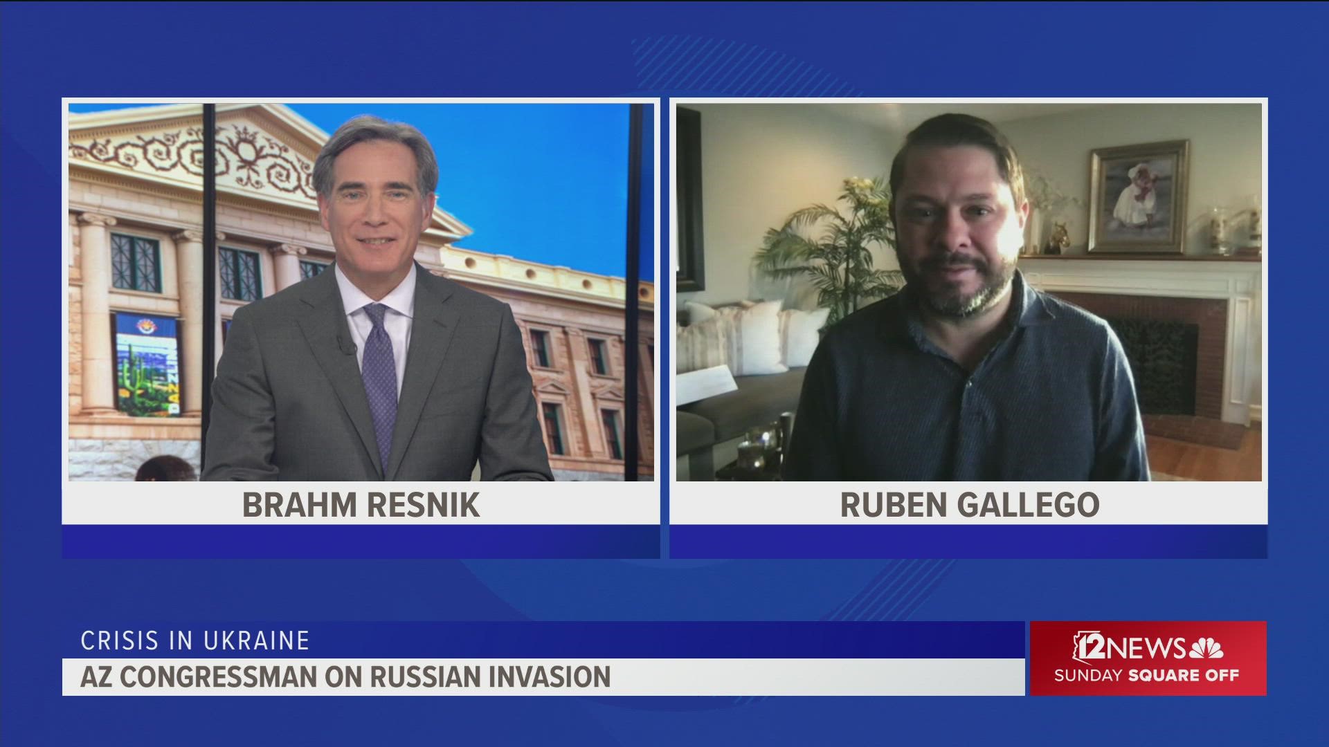 Arizona Congressman Ruben Gallego says planned peace talks between Ukrainian and Russian officials are a positive development.