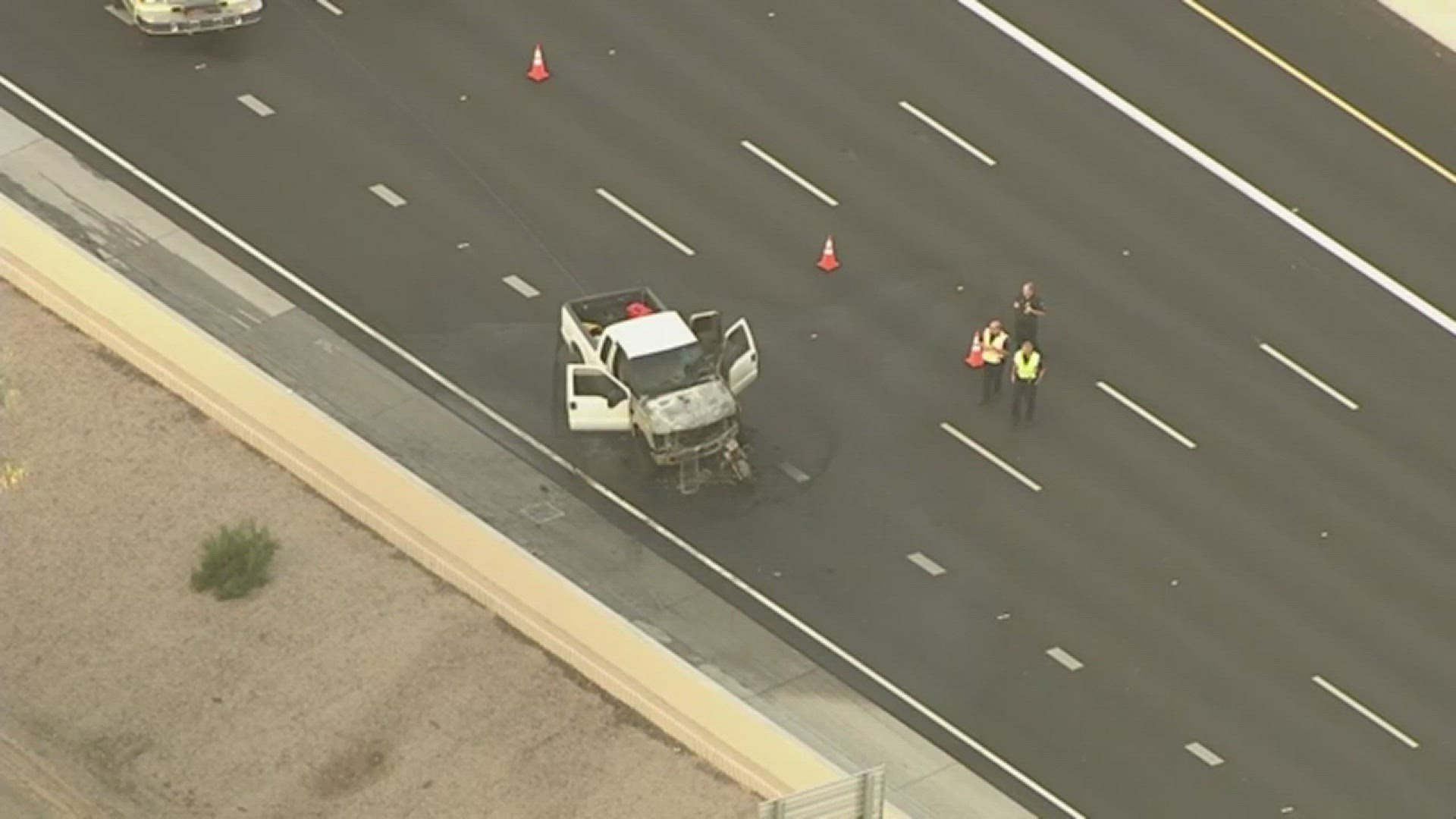 Motorcycle rider dies in fiery crash on Loop 101 in Scottsdale | 12news.com