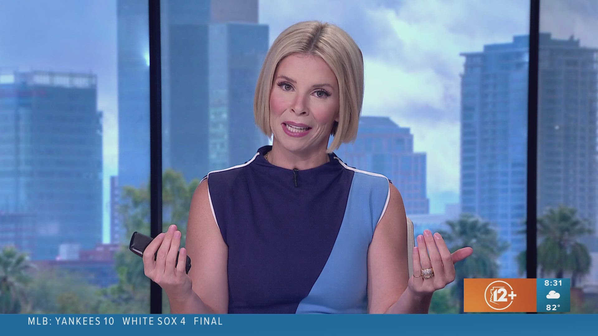 The day's major news events, breaking news, community stories, business reports, sports updates, and weather forecast presented by the 12News Team.