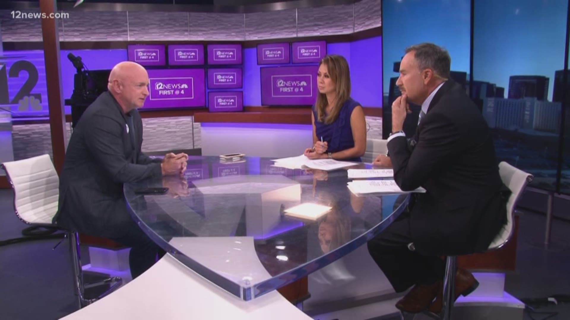 Retired Navy Captain Mark Kelly is in studio 12A this afternoon to talk about getting out to vote and gun laws. Mark is also the husband of Gabrielle Giffords, and he speaks about continuing her work.