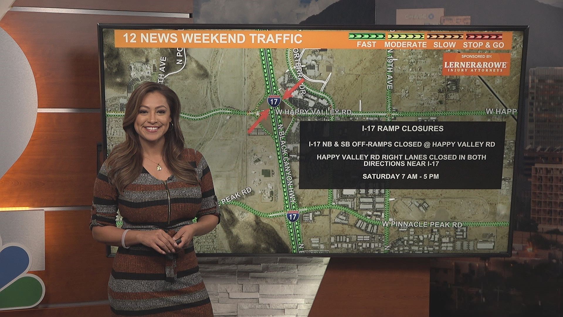 We have a few closures and detours this weekend. Vanessa Ramirez has the details for your traffic report.
