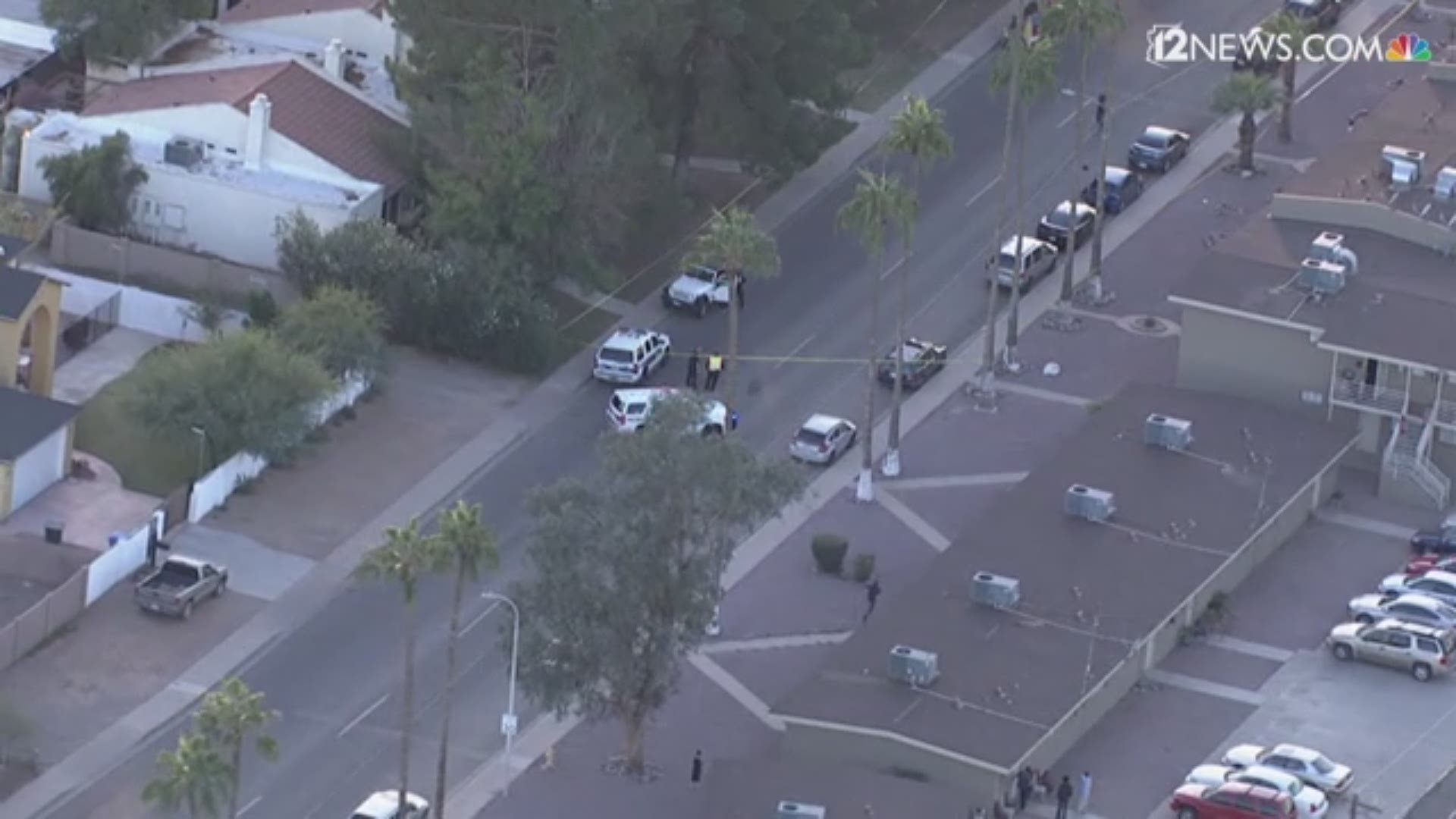 A young girl was struck by a car in Phoenix on Wednesday. Sky 12 is at the scene.