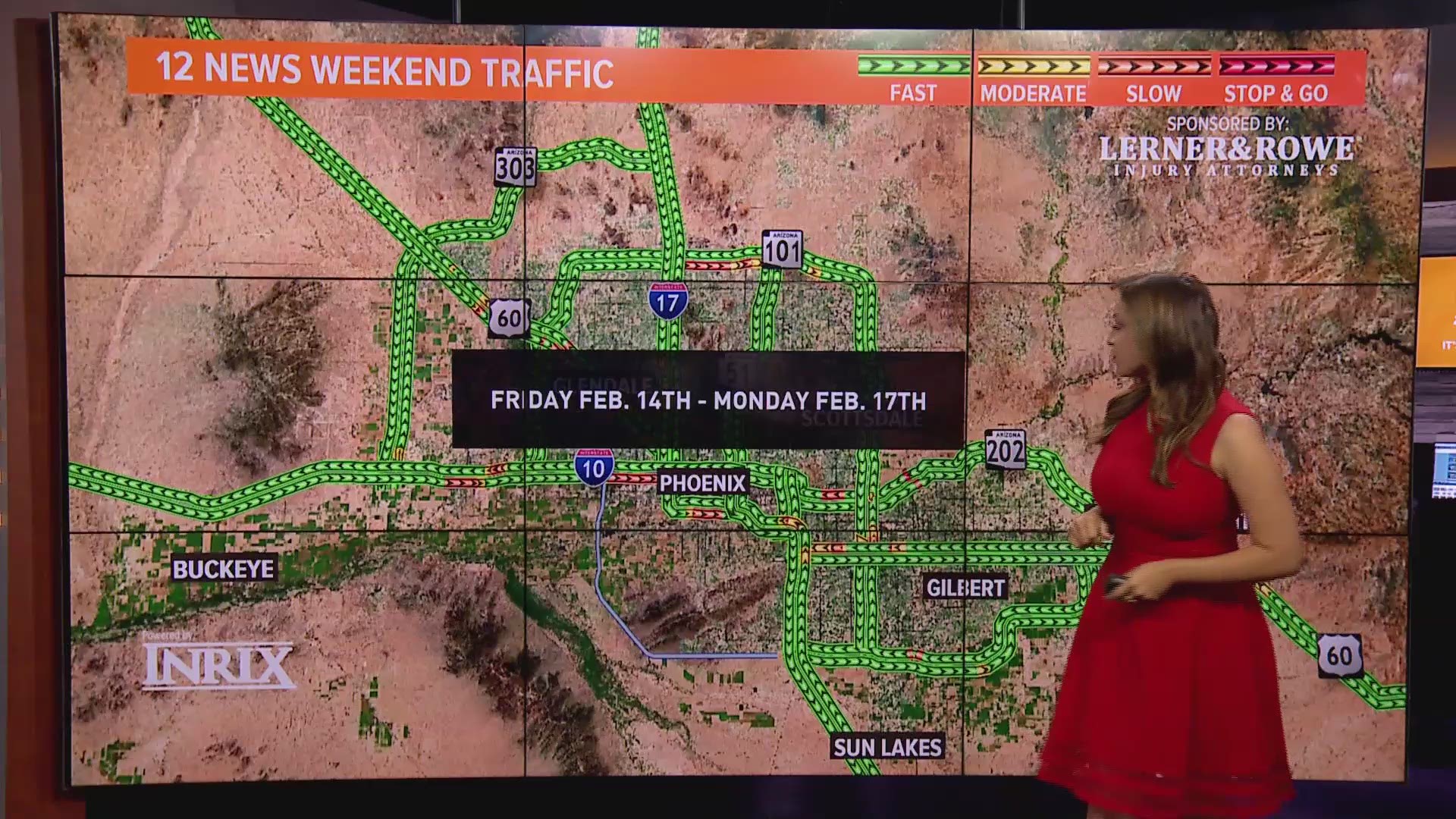 Vanessa Ramirez has everything you need to know about the traffic closures and detours for the weekend of Feb. 14.