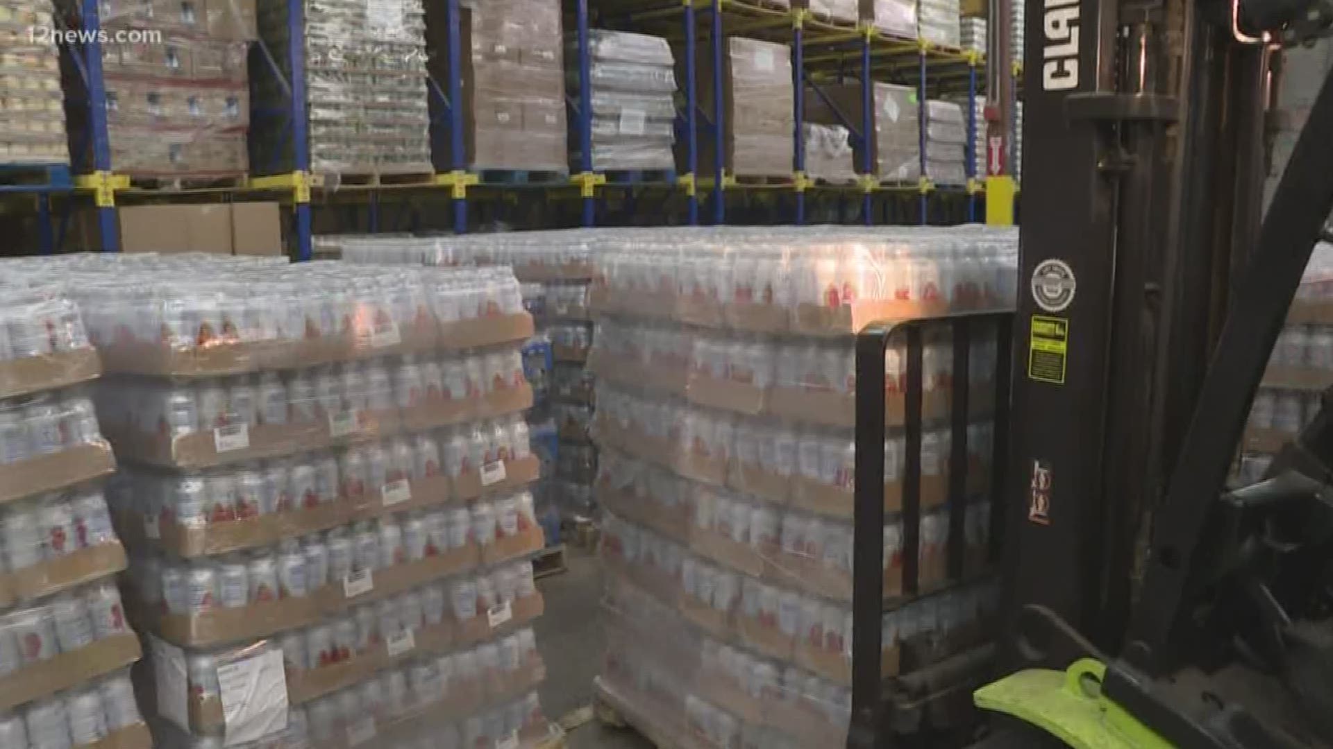 Local water company, White Water, donated thousands of bottles of water to St. Vincent De Paul on Friday. Water is an often overlooked donation but is needed.