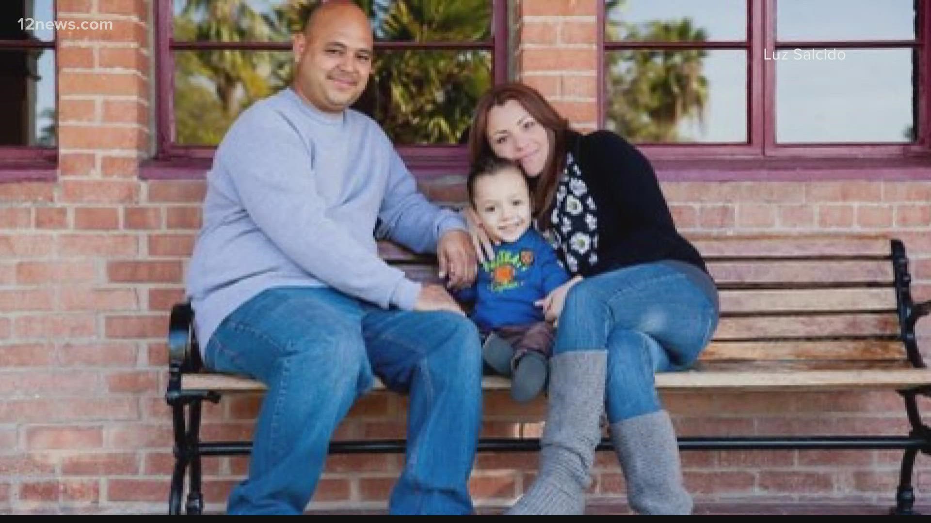 Juan, Selma and Carlos Gaspar were ejected from the vehicle on the 202 South Mountain freeway on Saturday night. The family was hit by an alleged drunk driver.