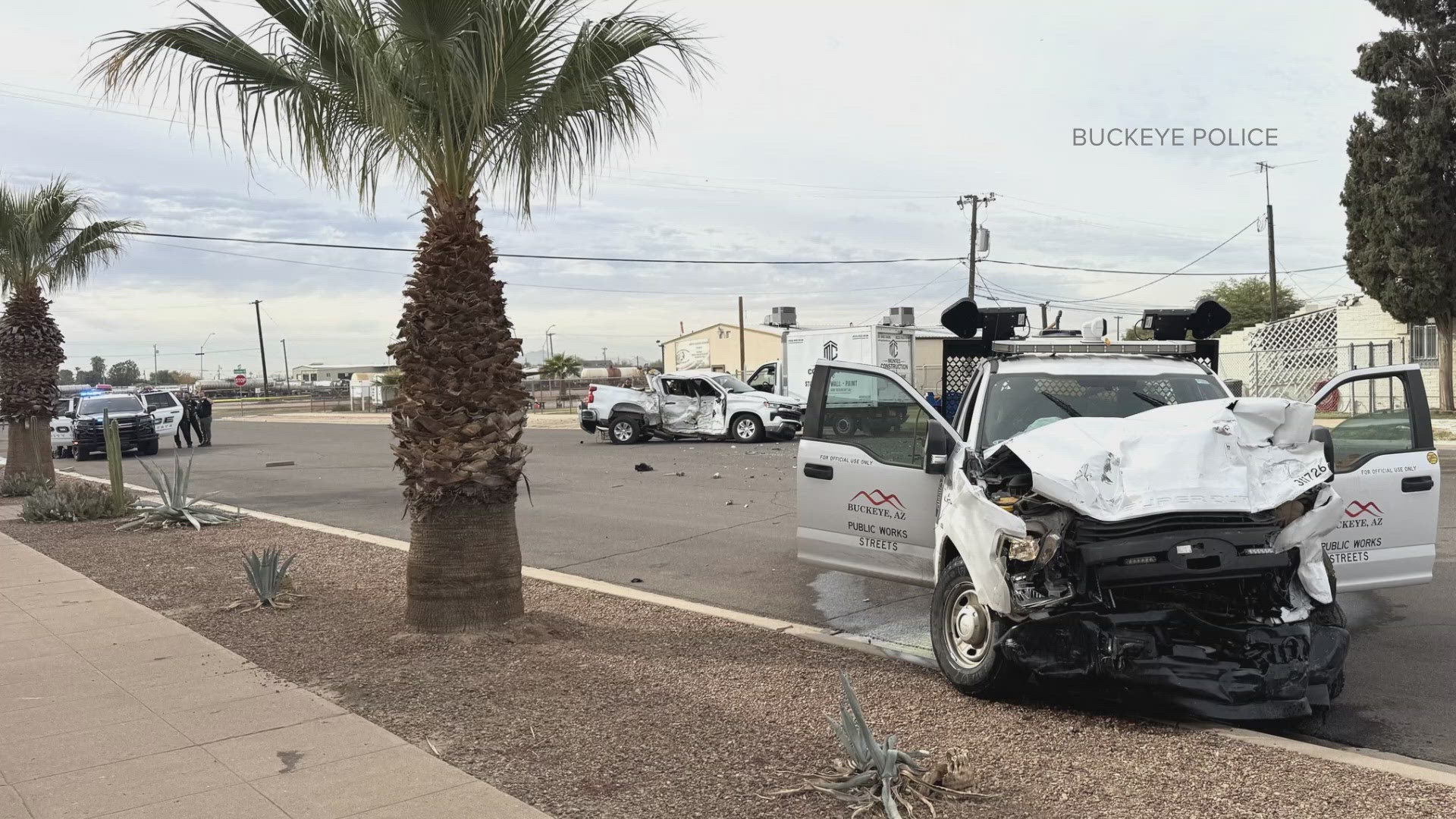 Buckeye police received a call about a man who allegedly stole a City of Buckeye truck from a job site near Baseline Road and Central Boulevard where crews were.