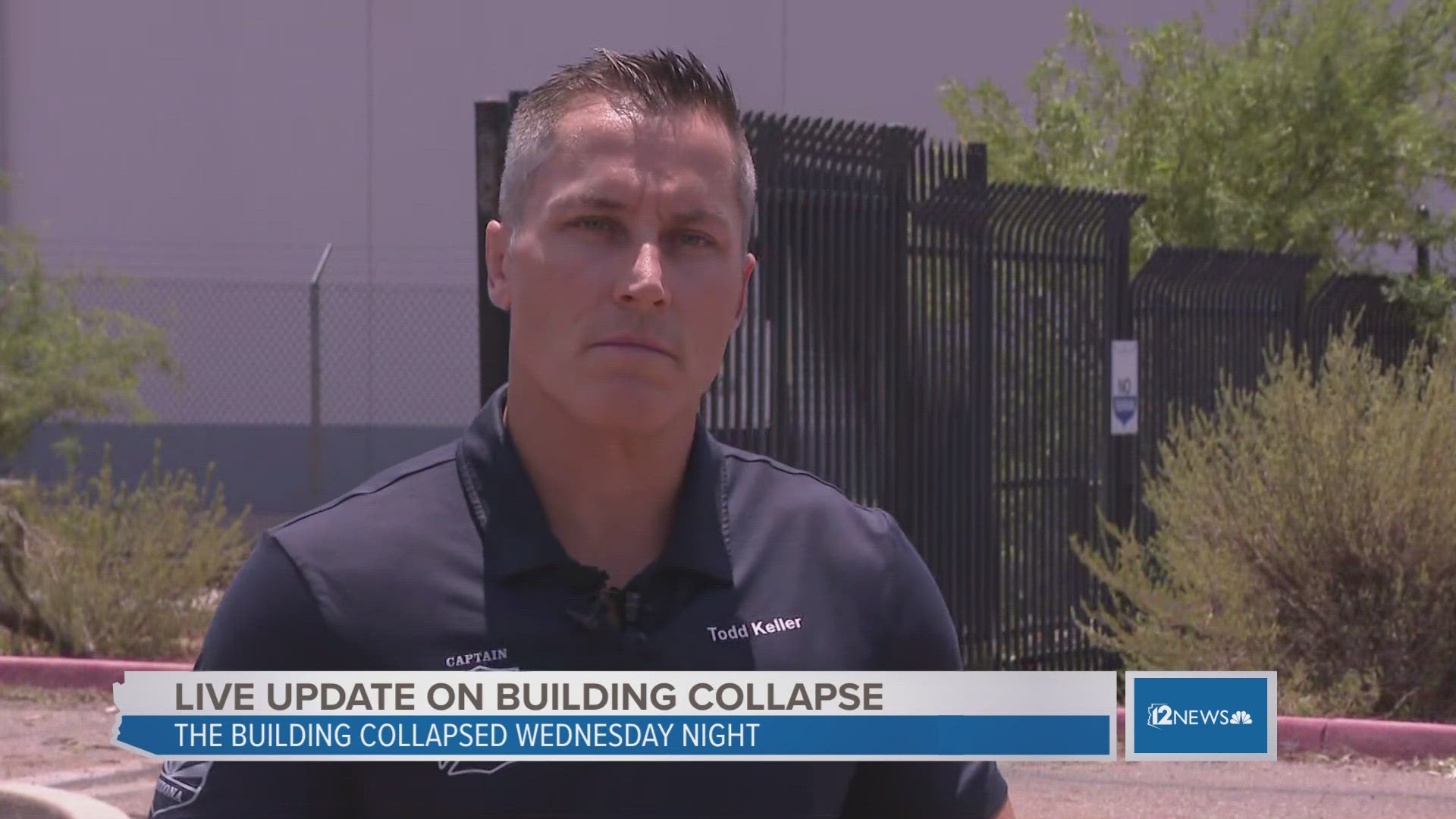 Phoenix Fire gave an update at noon on Thursday regarding a building collapse in west Phoenix on Wednesday night.