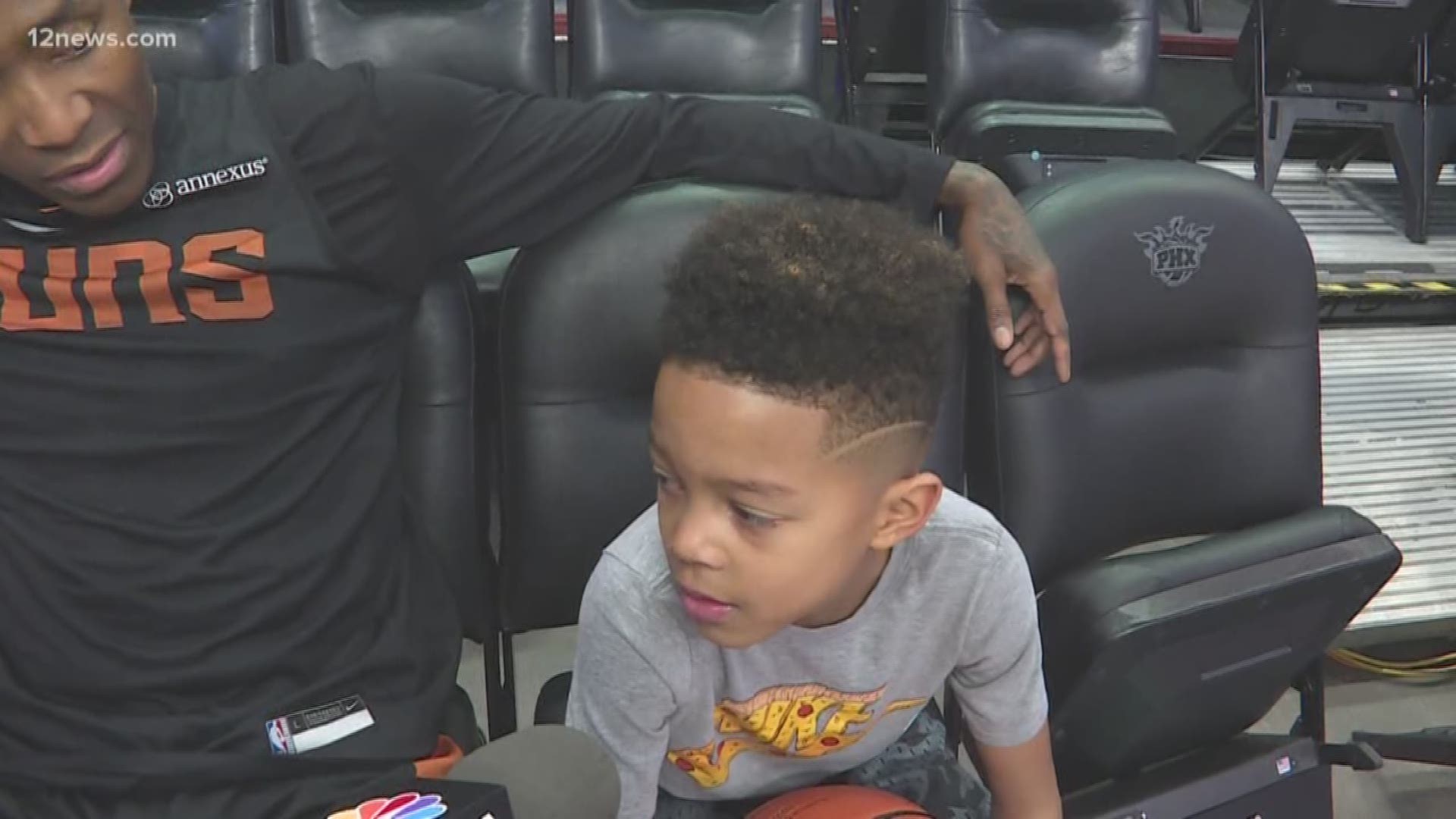 Crawford will spend hours training with his son, J.J. as he hopes to grow into an NBA player himself someday.