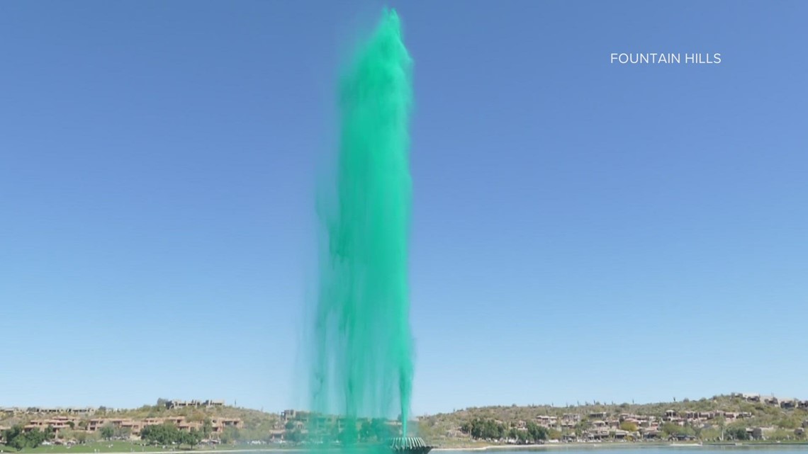 How a bet turned the Fountain Hills fountain green