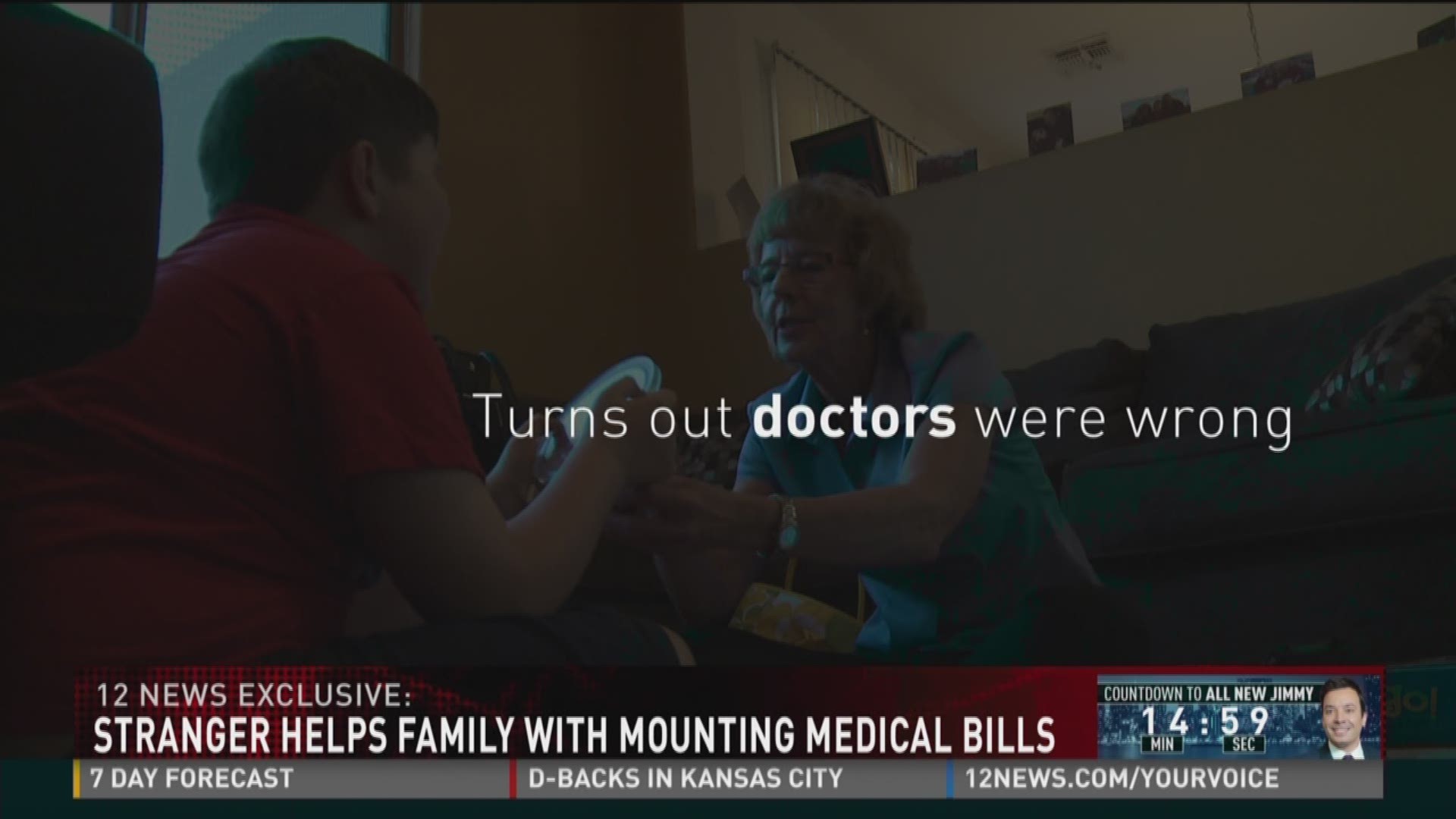 Stranger helps family with medical bills