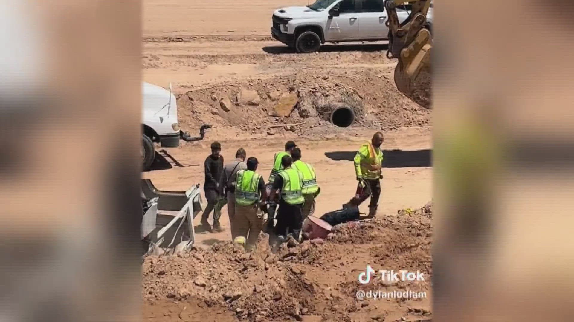 Valley Construction Workers Rescue Truck Driver After Crash