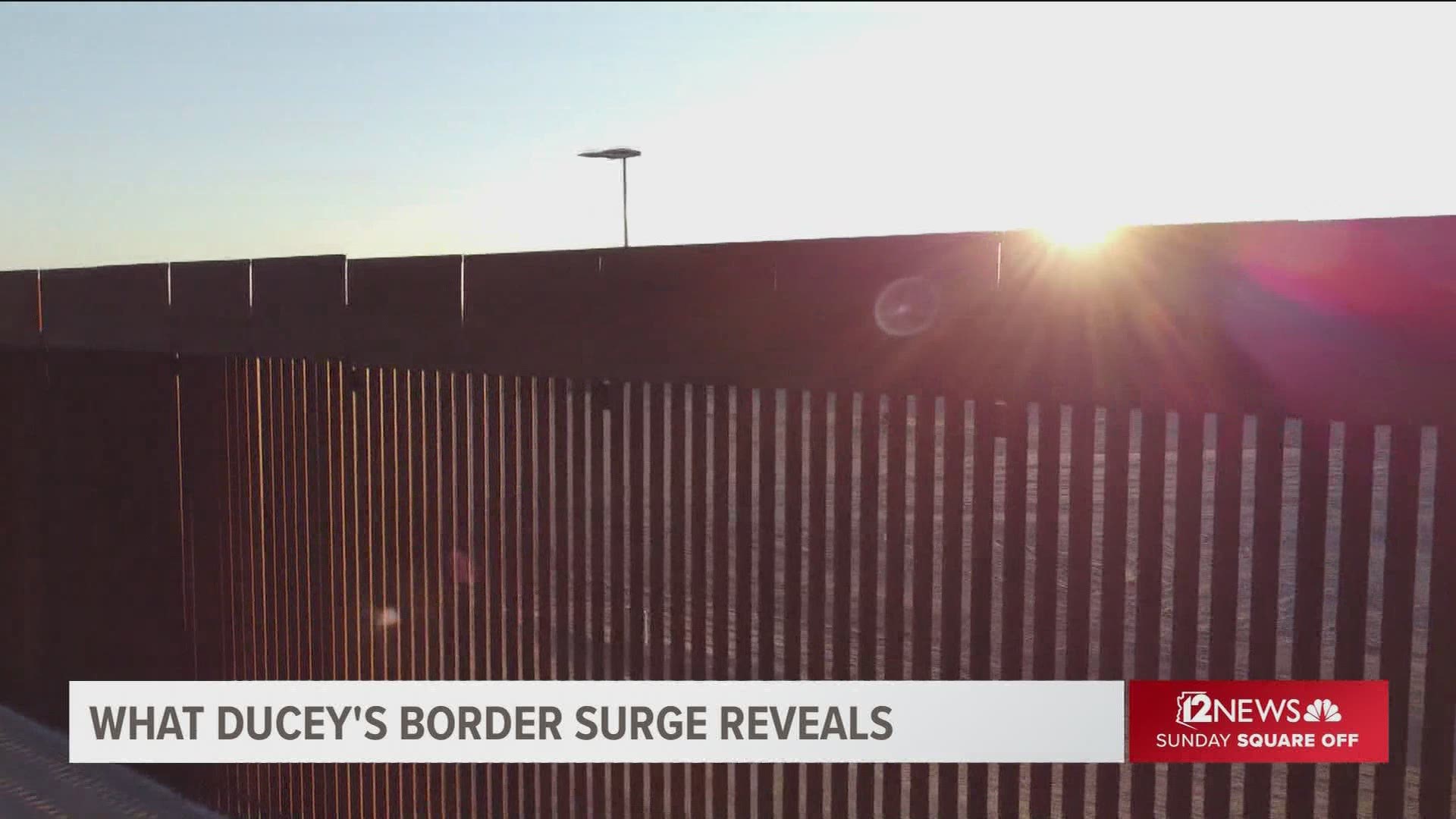 Democrat Roy Herrera and Republican Tyler Montague discuss Gov. Doug Ducey's relentless criticism of the surge at the border.