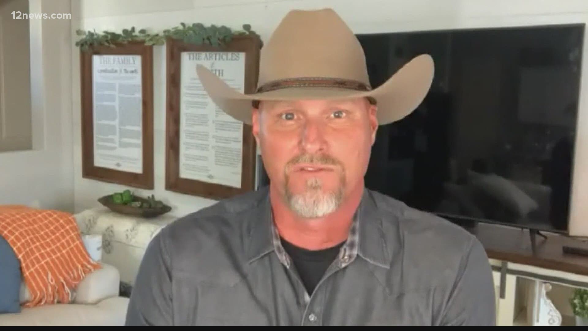 Pinal County Sheriff Mark Lamb is hosting an internet show that takes viewers on ride-alongs. Viewers can watch the show if they pay a subscription fee.