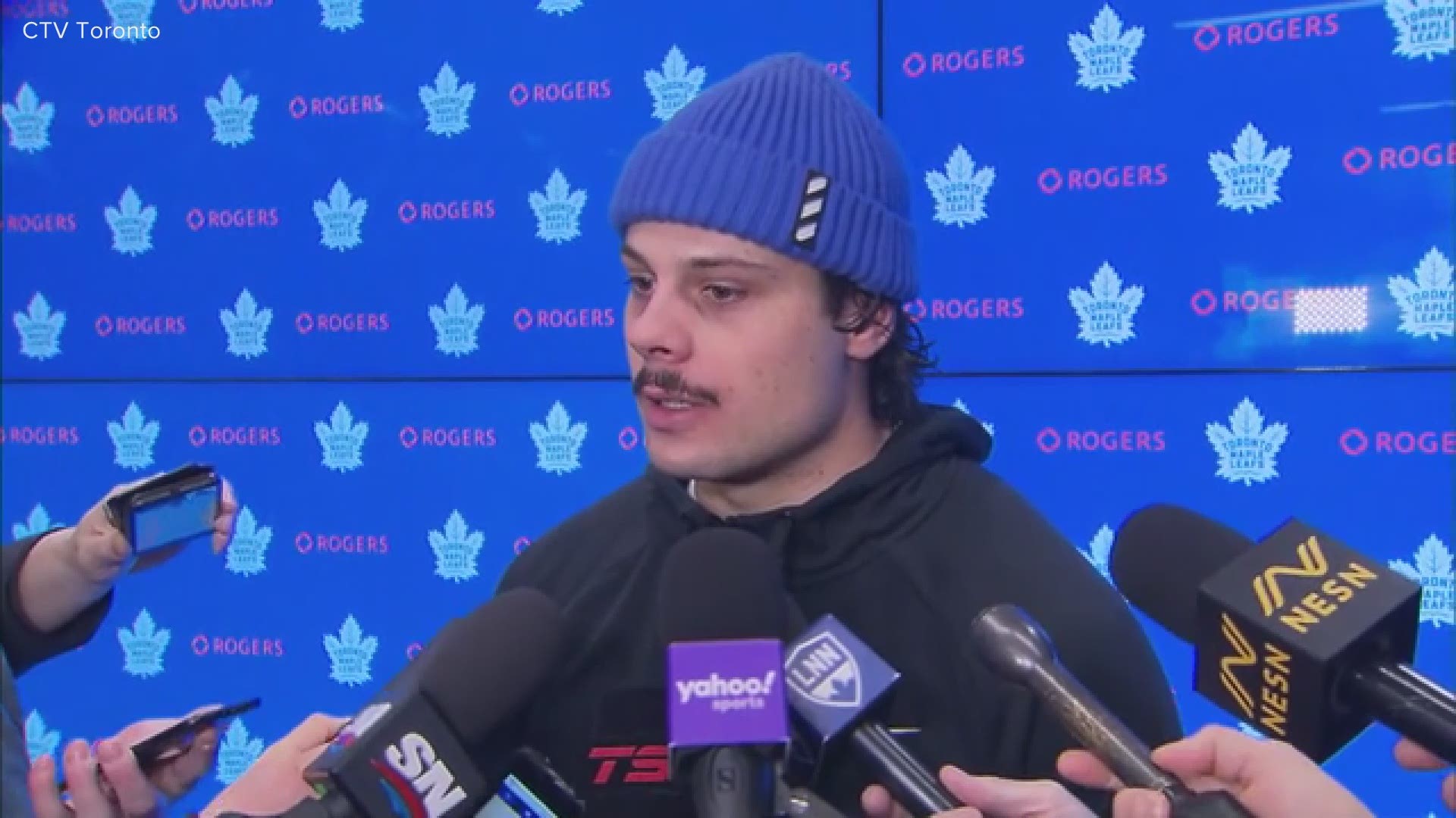 Toronto Maple Leafs forward Auston Matthews says "It's a lesson learned," and apologized. Disorderly conduct charges against him were dropped.