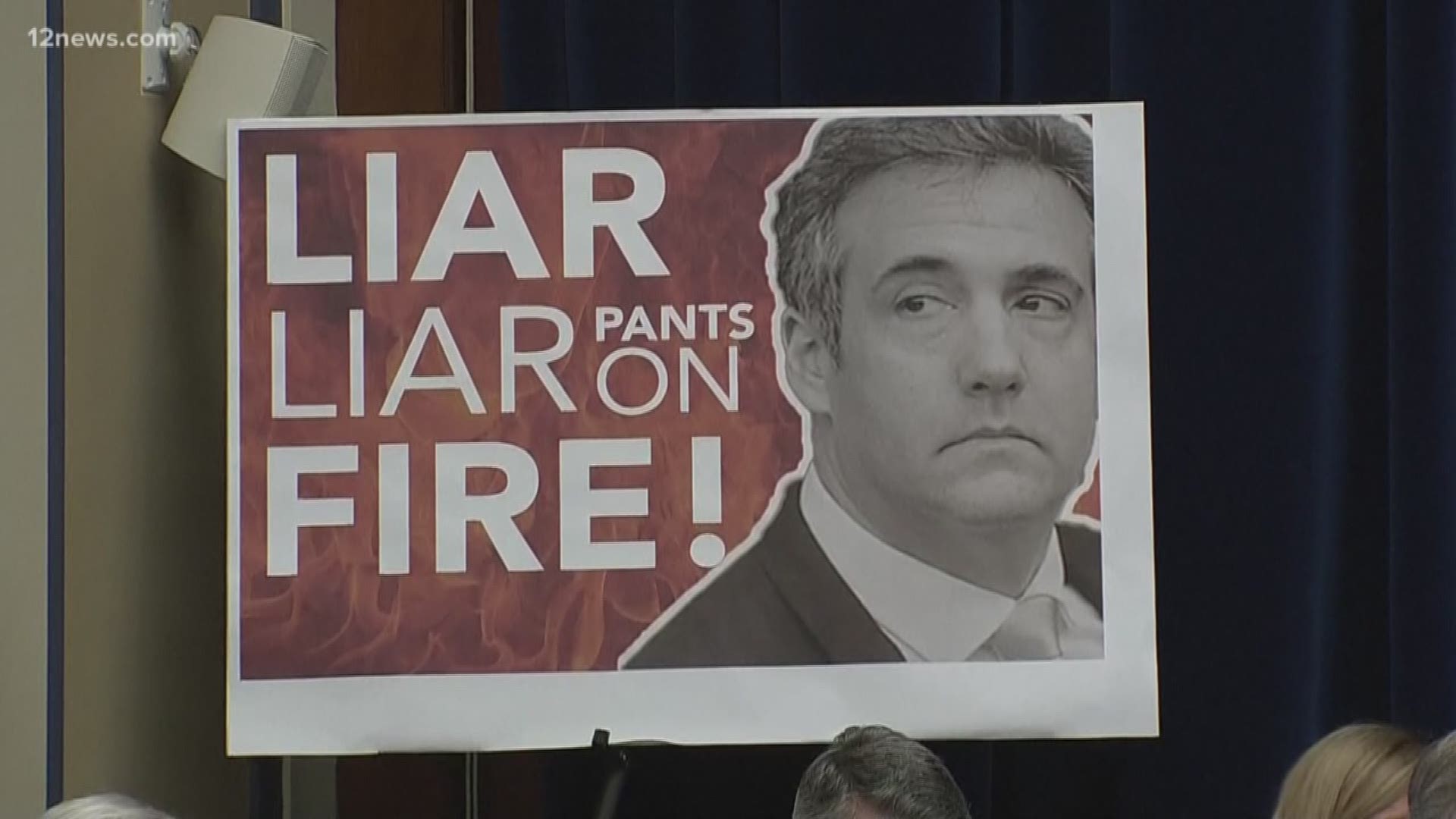 For his allotted three minutes of time during the House committee hearing, Gosar lectured Cohen like a child and said, "look at the old adage that our moms taught us - liar, liar, pants on fire."