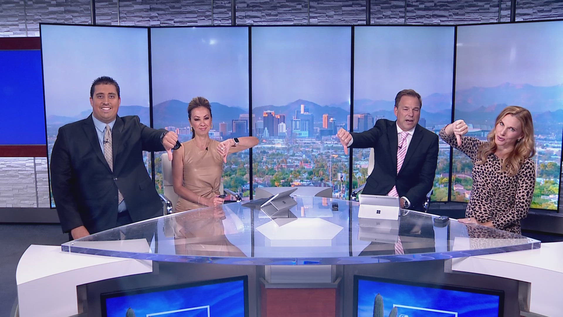 12News anchors weighed in on whether or not the rings belong on the tower.