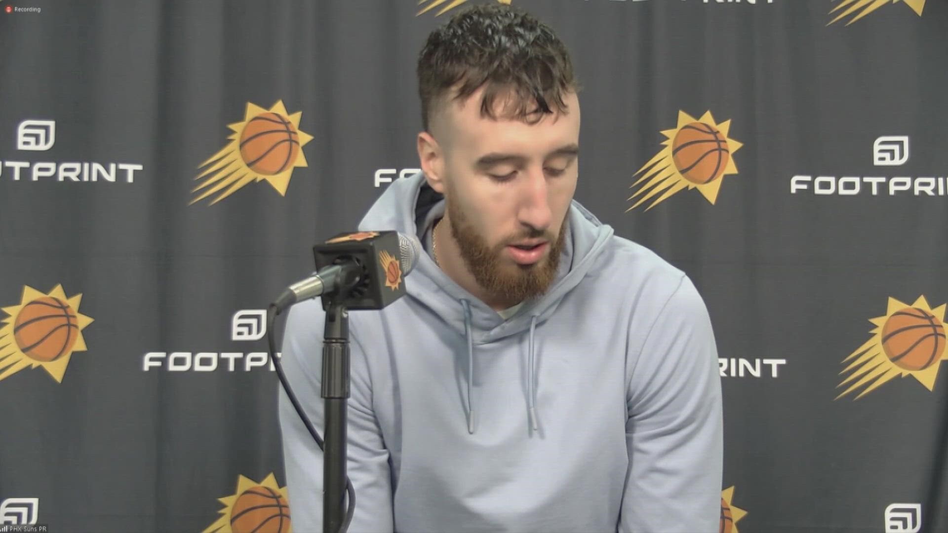 Kaminsky gets emotional about his NBA journey while talking about his career night, where he scored 31 points in a win over the Portland Trail Blazers
