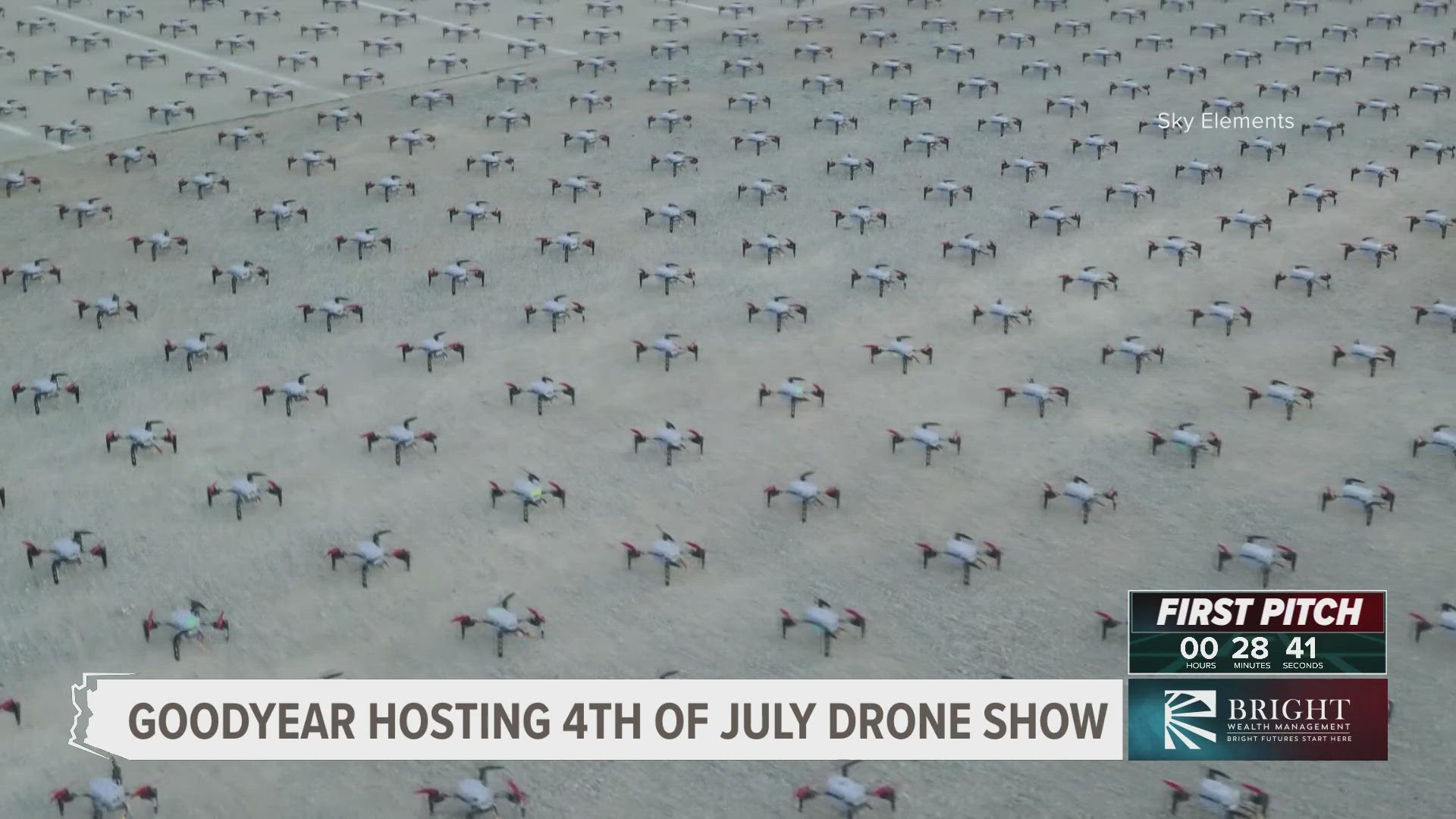 Goodyear city officials said the drones are a great incorporation into the Fourth of July celebration.