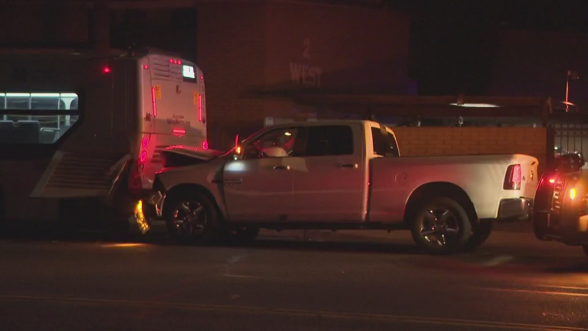 Phoenix police said 5 people were taken to the hospital after the crash near Central and Northern avenues Monday night.