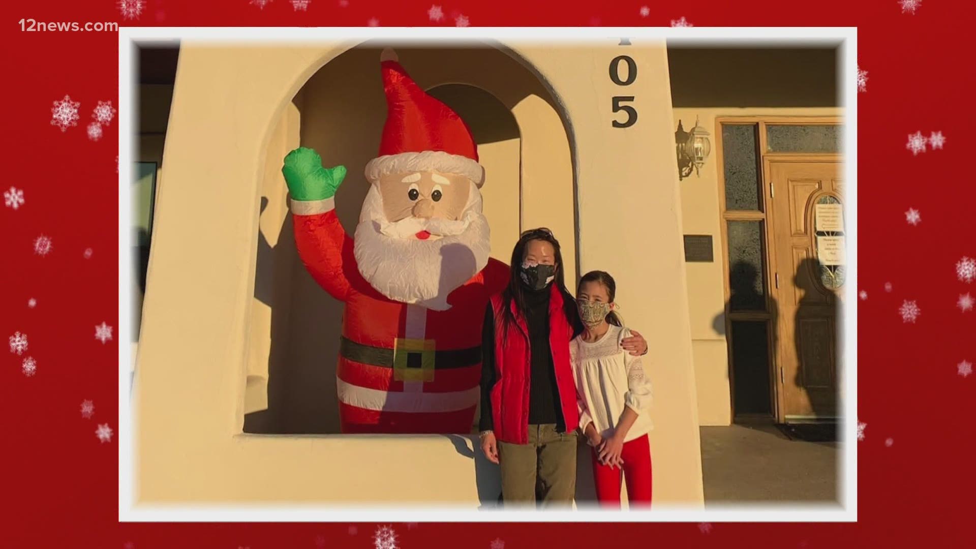 A Mesa girl's act of kindness will get you in the Christmas spirit after a Santa display was stolen from a local children's home. Mitch Carr has more.
