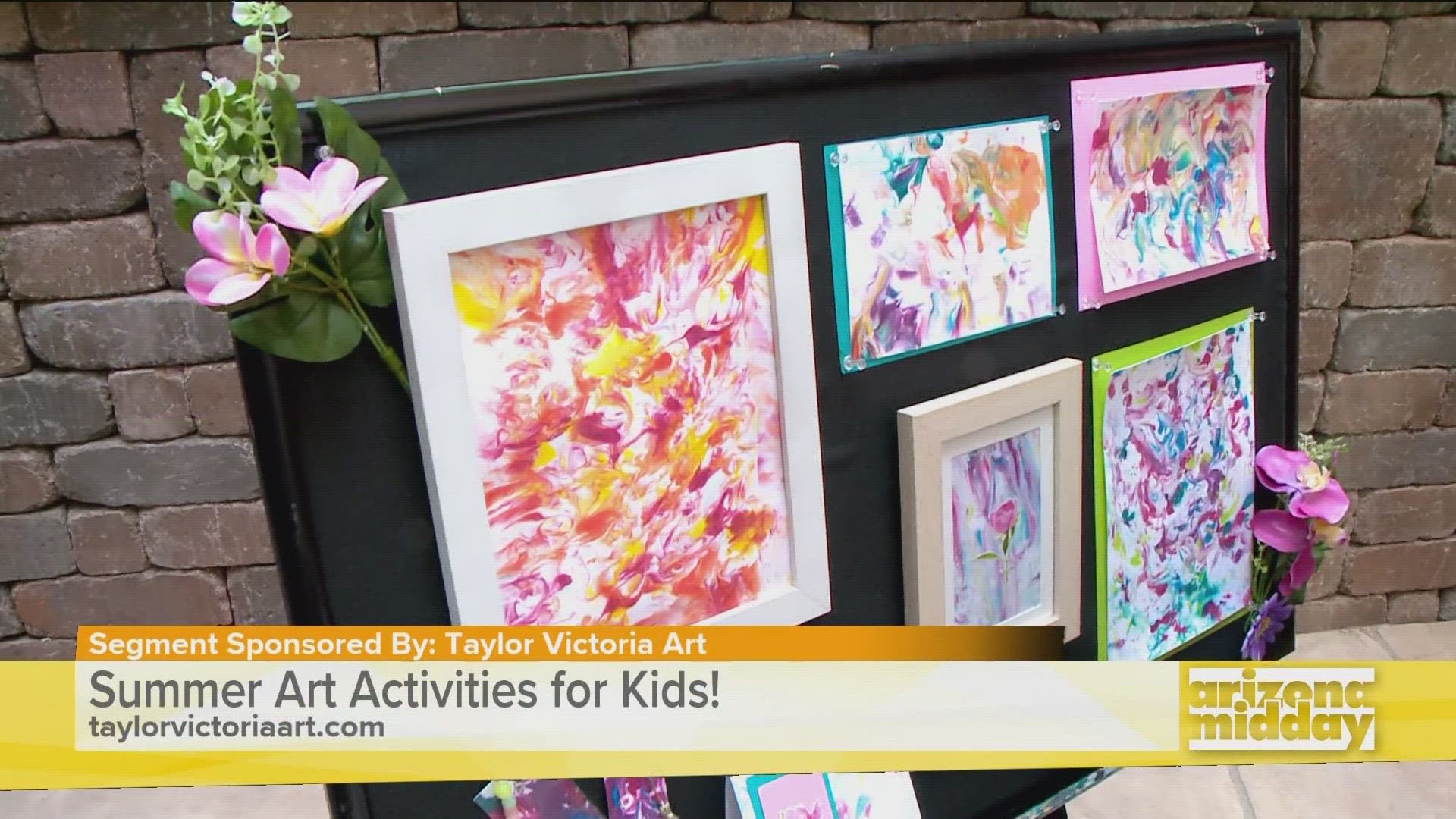 Taylor Victoria shows us an easy and fun craft that will turn your kids into budding artists at home this summer.