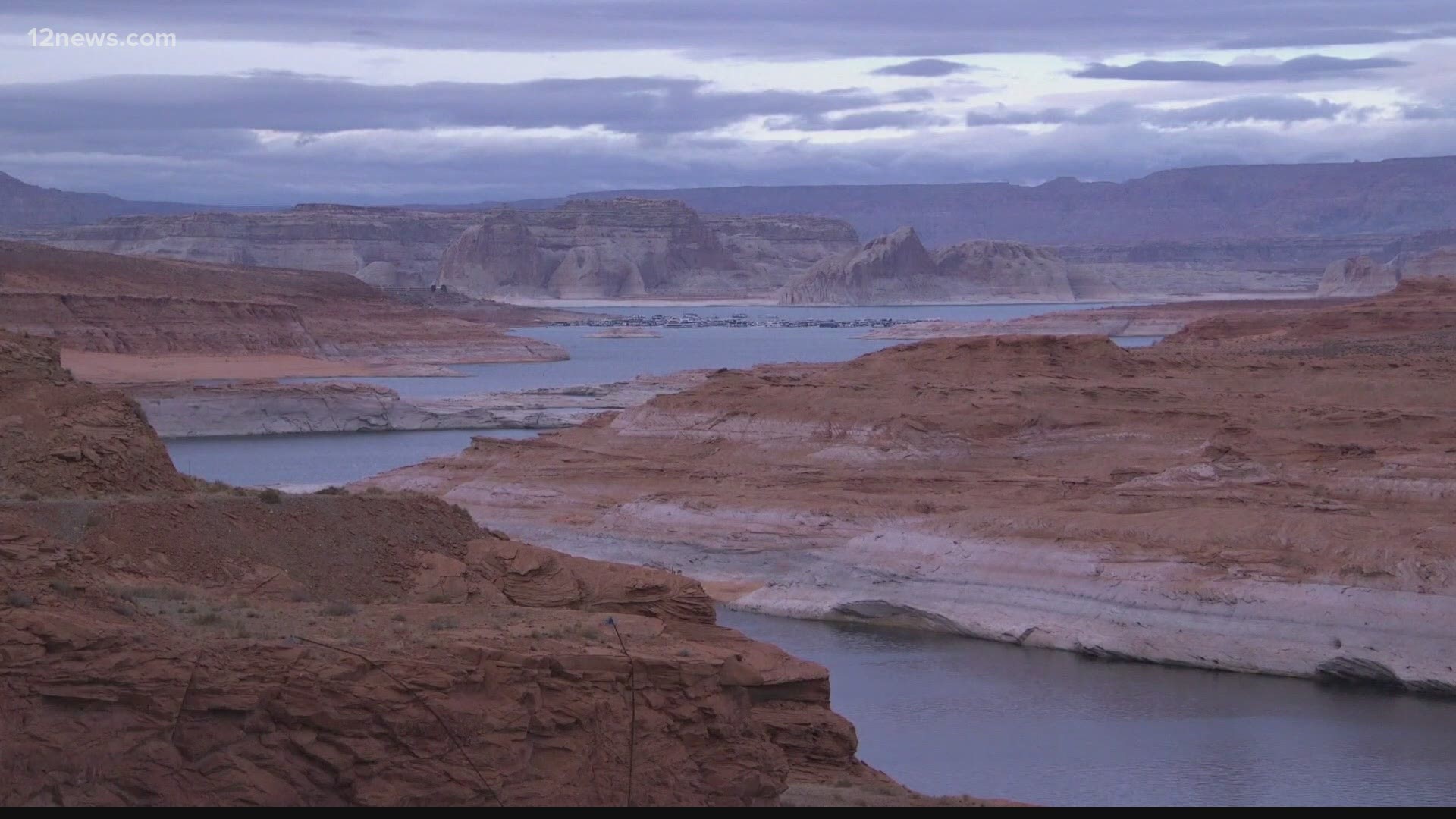 Lake Powell is at its lowest level since the dam was built, bringing it close to the level where the dam can't produce power.