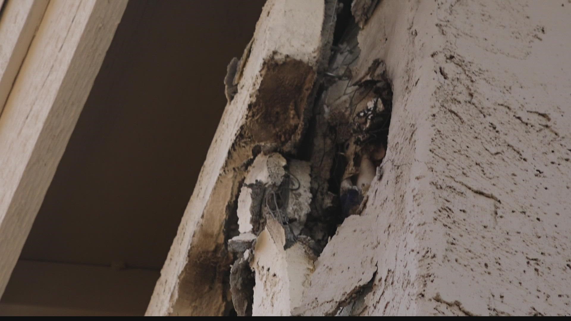It was a frightening end to a July 4 celebration for a family in the East Valley after a large firework came flying into their home, landing just feet away from thei