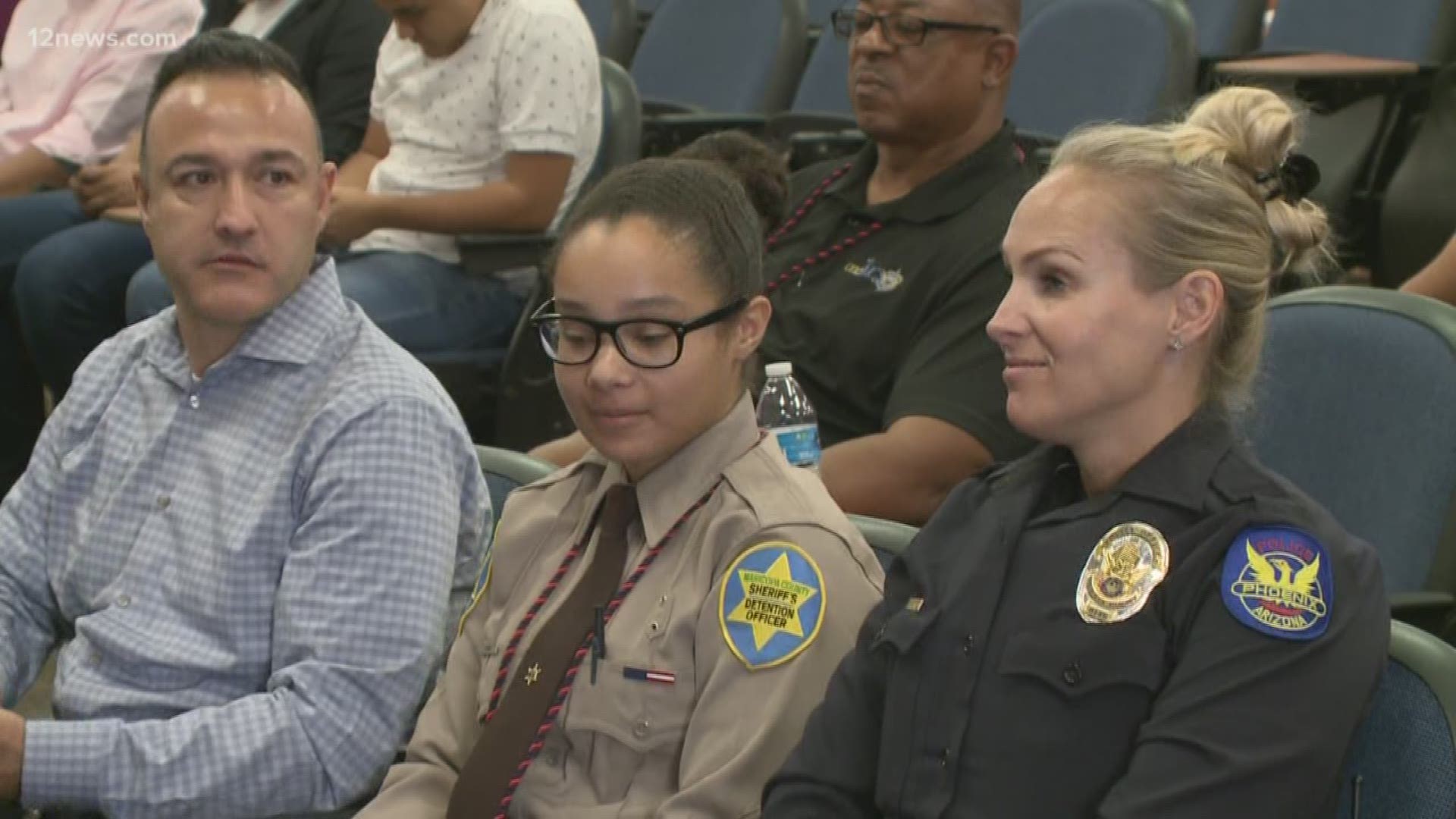 Sheriff Paul Penzone launched a three-week boot camp that gives south and central Phoenix teens who are about to enter adulthood an introduction to law enforcement last year. Completion of the program comes with a perk, a check for $450. The camp comes at a time when mistrust of law enforcement has once again flared up in the Valley, and these students are learning what it's like to wear the uniform.