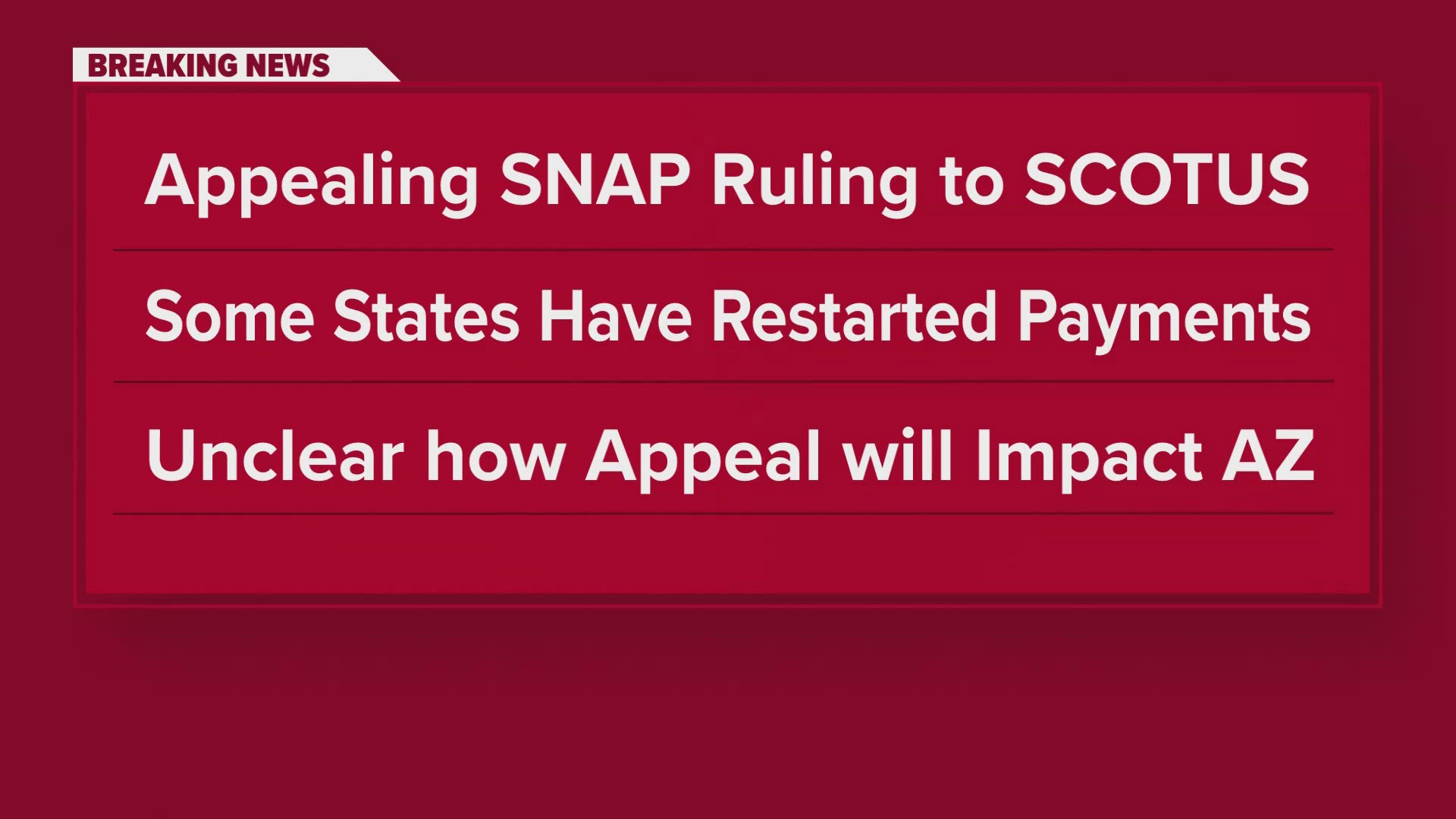 The Trump administration is asking the Supreme Court to block SNAP funding.