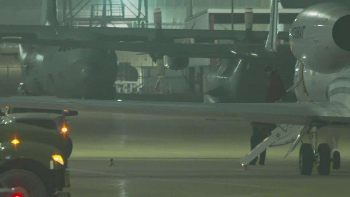 Brittney Griner's plane lands, Phoenix Mercury star back on U.S. soil