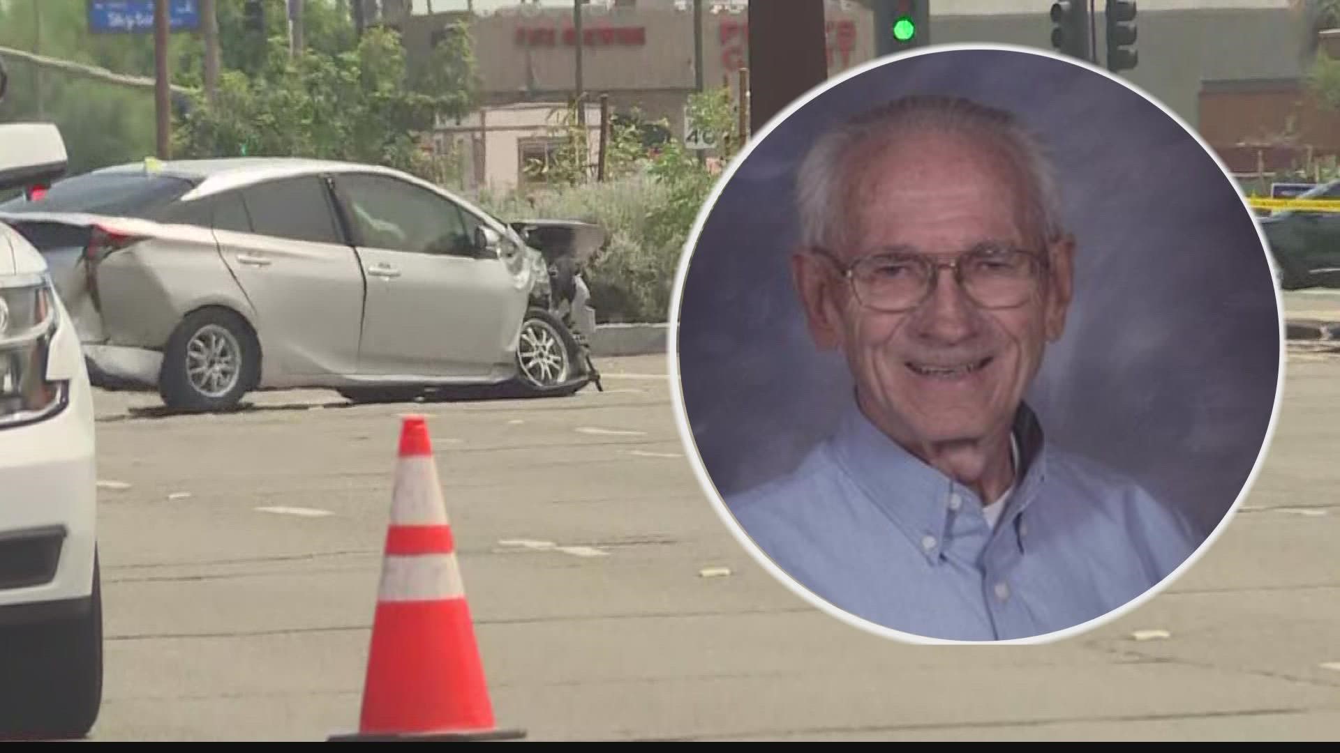 94-year-old man killed in a crash involving other vehicles including a post office truck over the weekend.