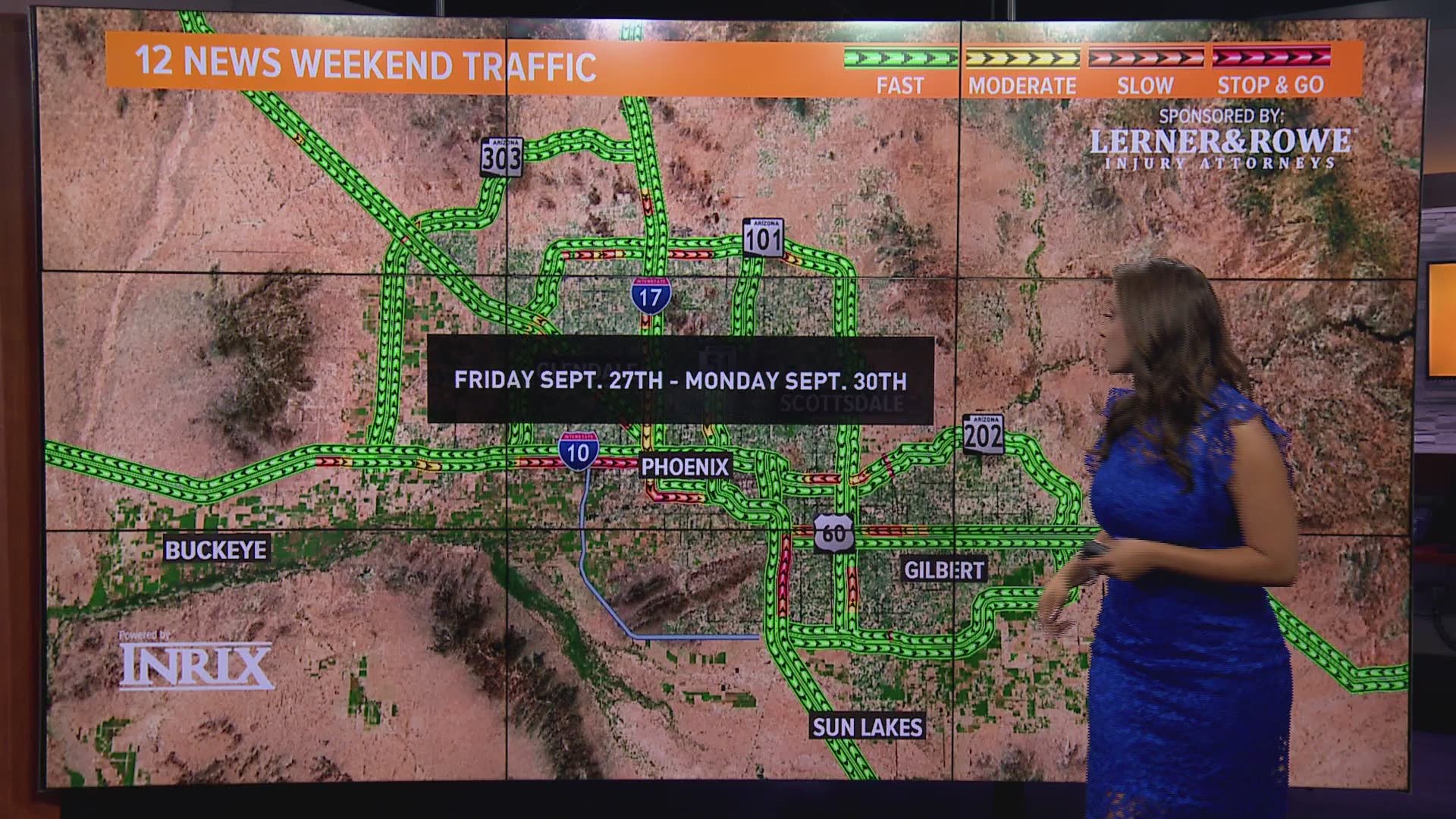 Here's your weekend traffic report for Sept. 27 through Sept. 30.