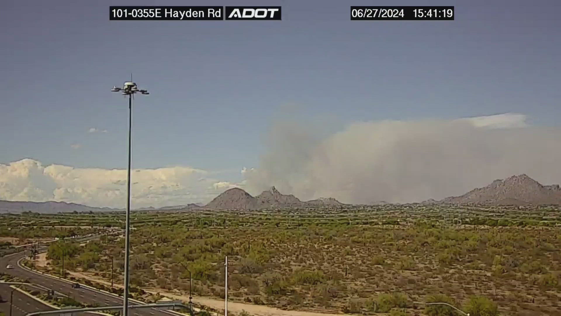 The Scottsdale Fire Department said the fire is near  Stagecoach Pass and Boulder View Drive.