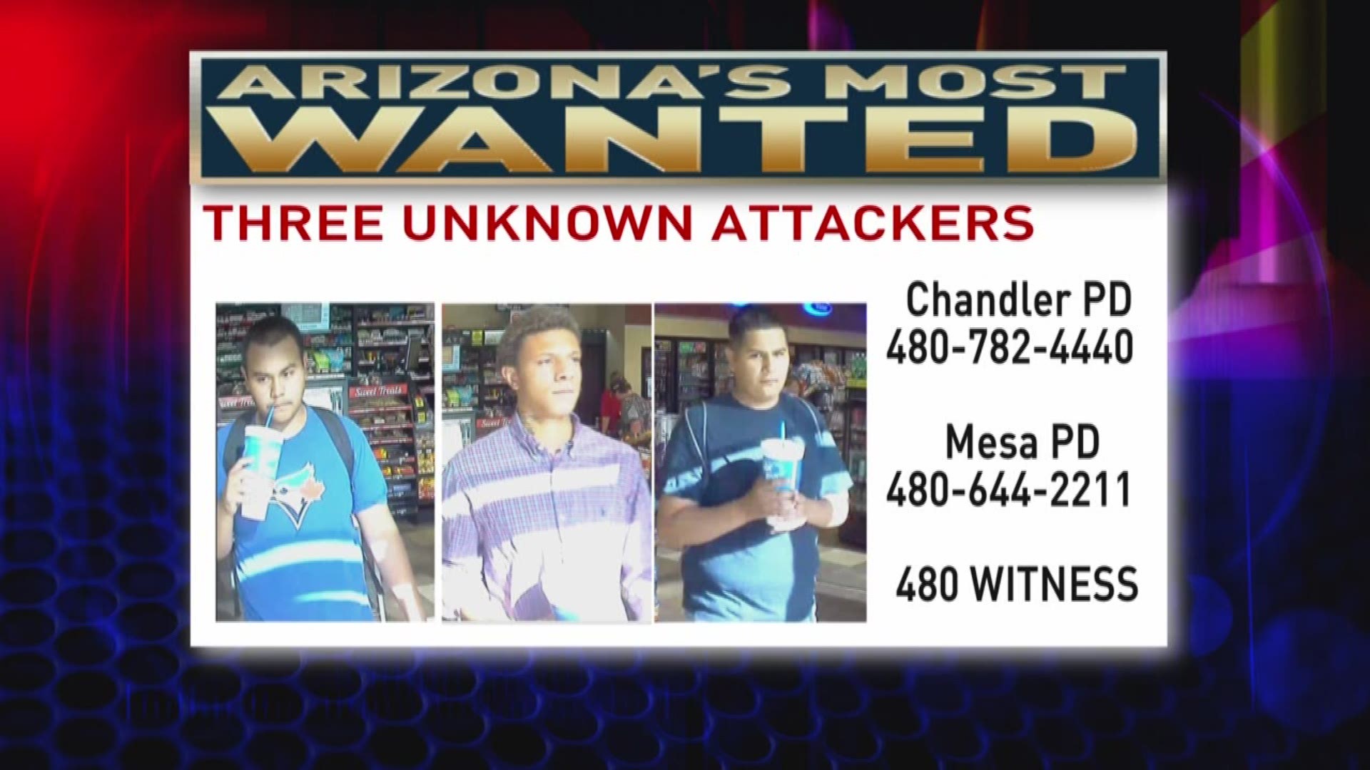 Three men accused of carjacking, armed robbery and kidnapping are still on the run.