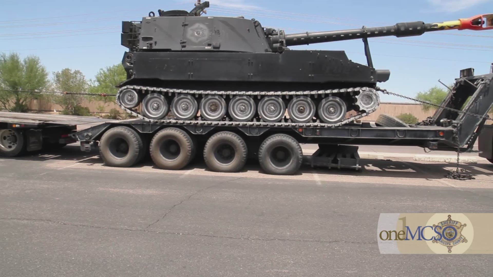 The Arizona Army National Guard took possession of a 1960's-era self-propelled howitzer from MCSO Wednesday.