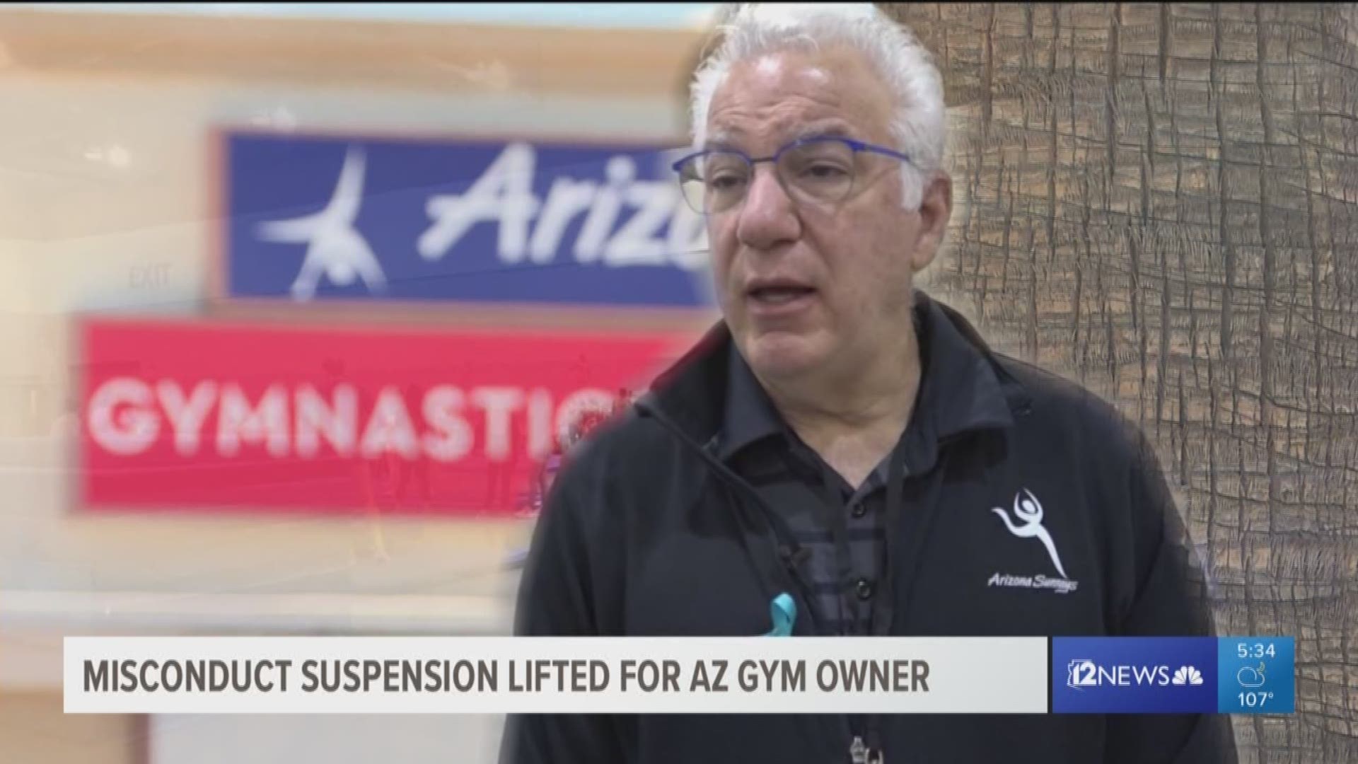 Daniel Witenstein, who owns gyms in North Phoenix and Arcadia, was notified sanctions were lifted, according to Arizona Sunrays Gymnastics.