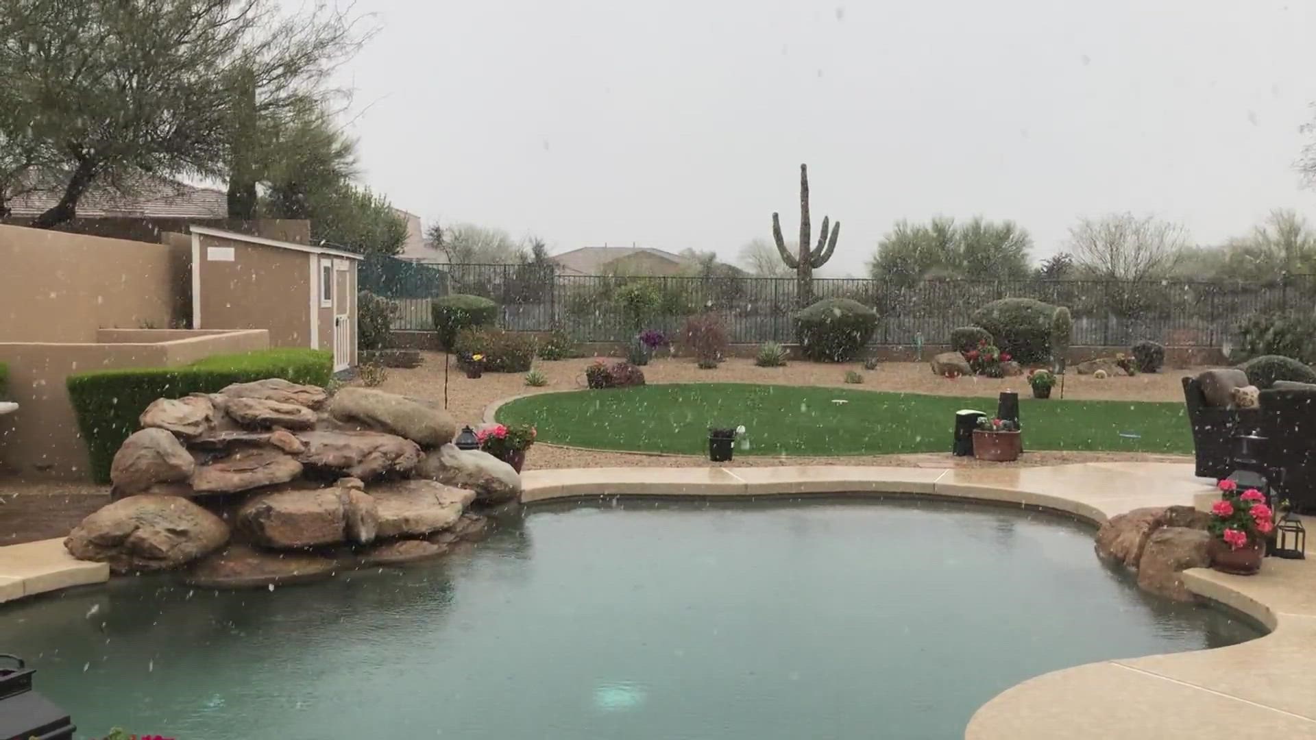 Snow in Scottsdale