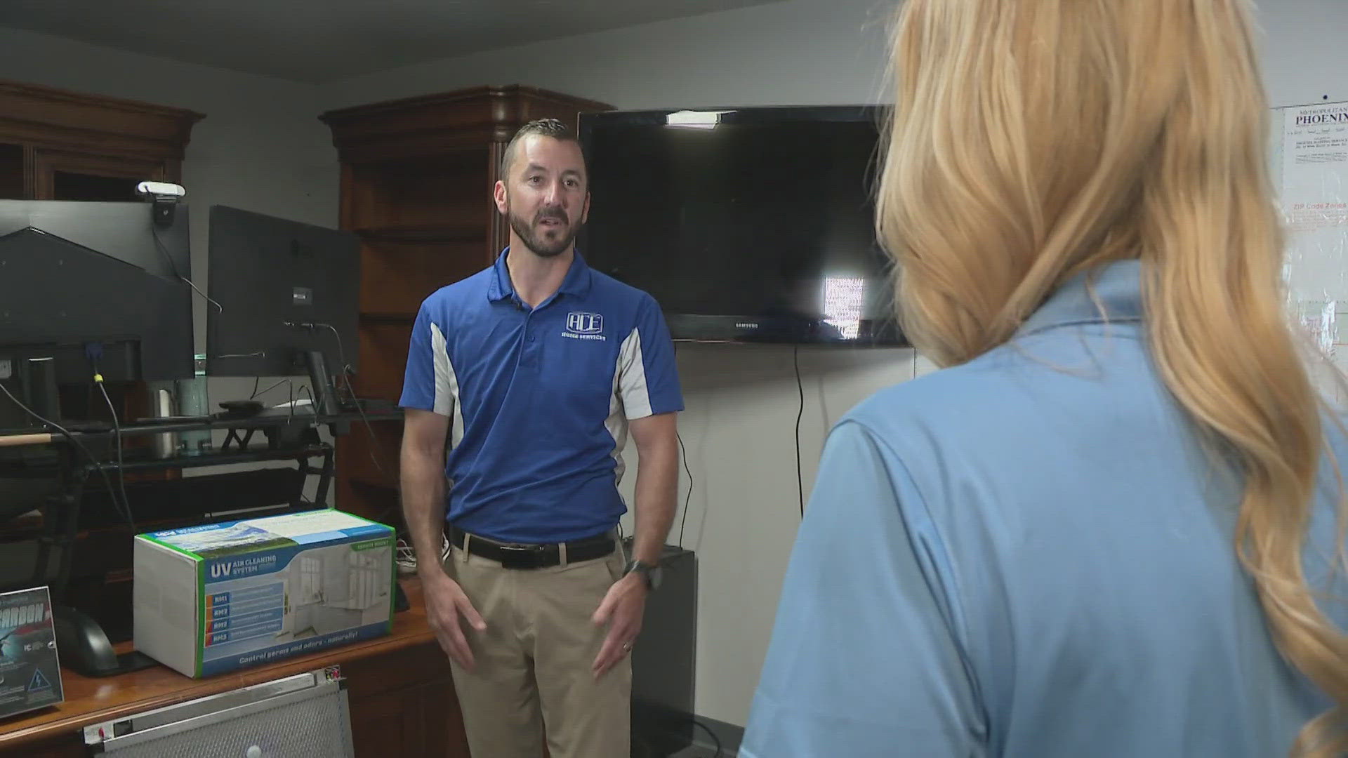 Tim Herring explains that the high heat not only helps "collect the concentration of pollutants, just by nature, but then we also lock ourselves in our homes.