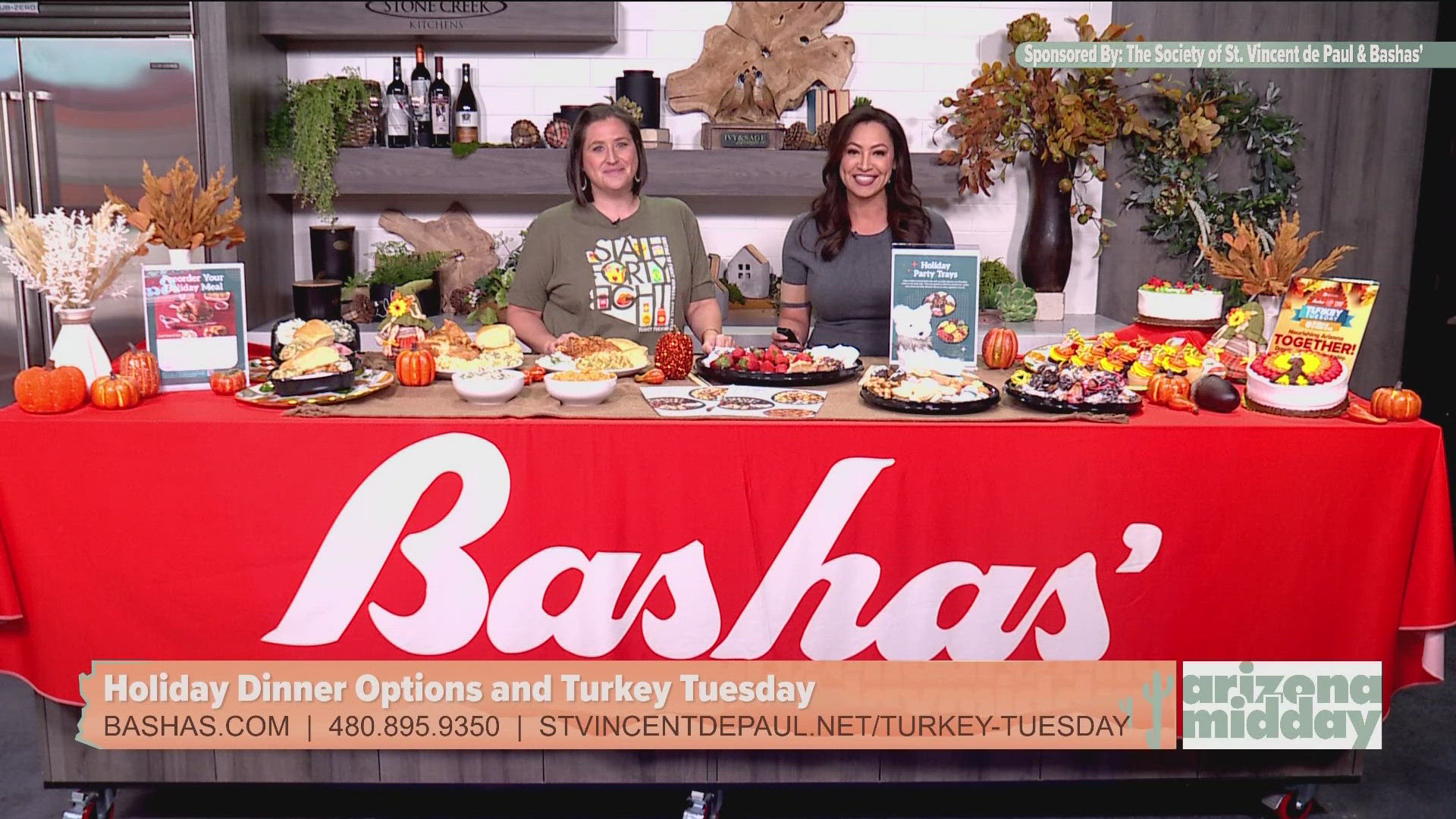 Ashley Shick, with Bashas' show us how easy it is to shop at Bashas’ for all your Thanksgiving needs and to donate to Turkey Tuesday. 