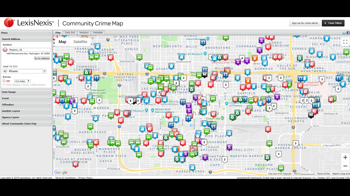 Phoenix Area Crime Map