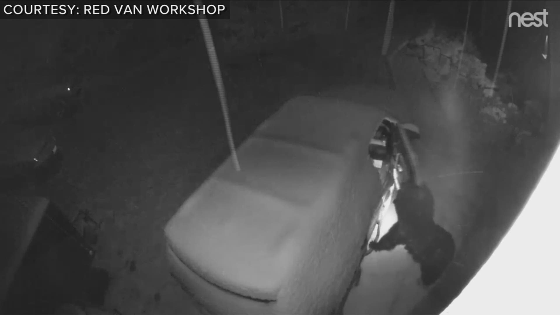 A Red Van Workshop employee recorded this video in West Boulder over the weekend. It shows the bear gently opening three doors, likely looking for food.