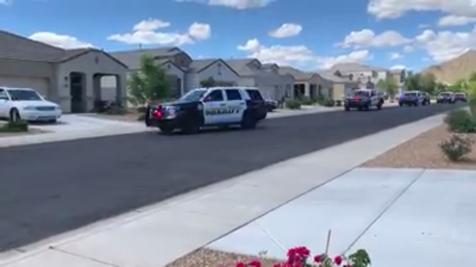 You only turn seven once. The Pinal County Sheriff's office heard it was Alayna's birthday! So they decided to deliver her a special surprise.
