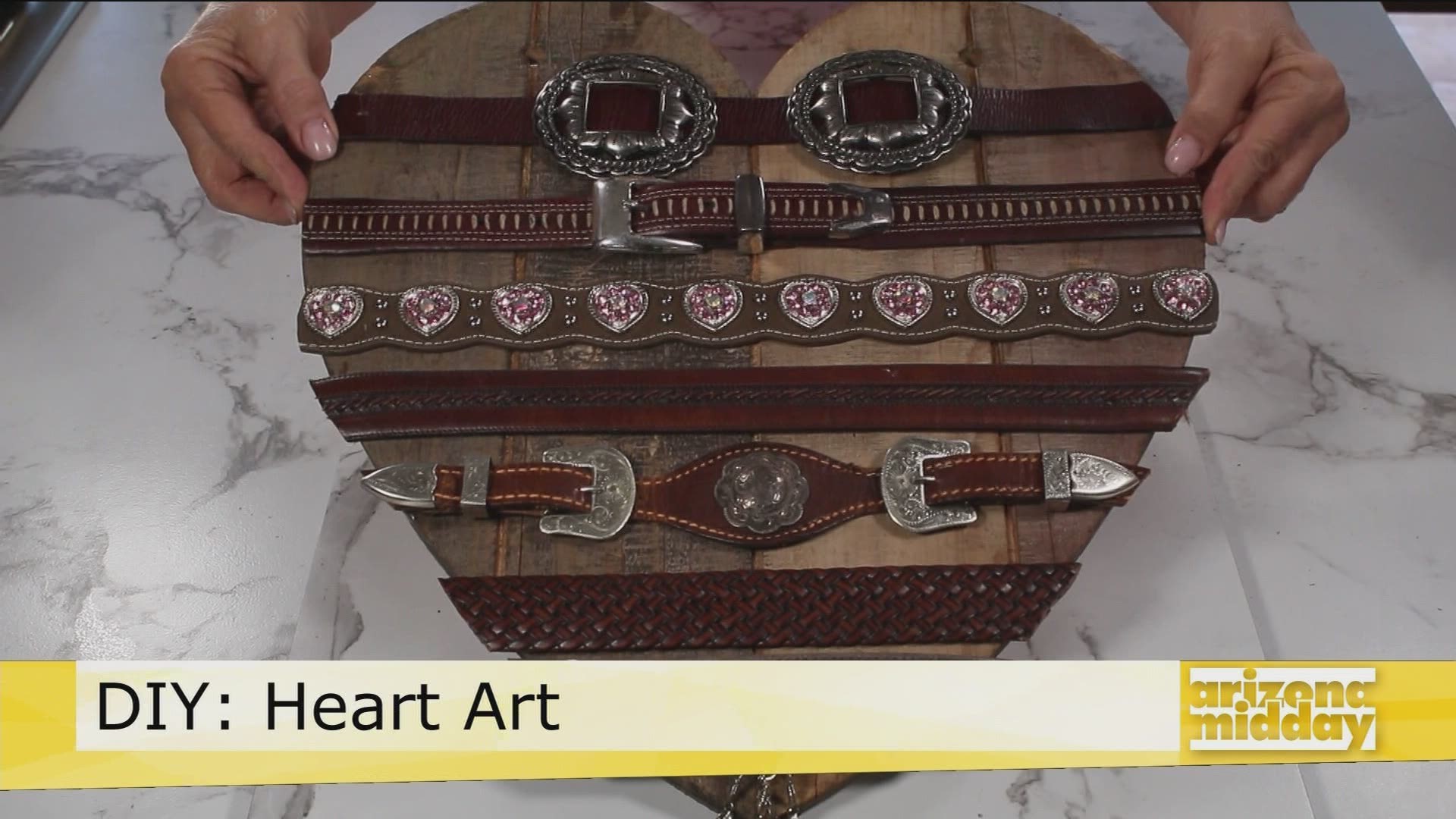 Jan shows us how to create this DIY Heart Art just in time for Valentine's Day!