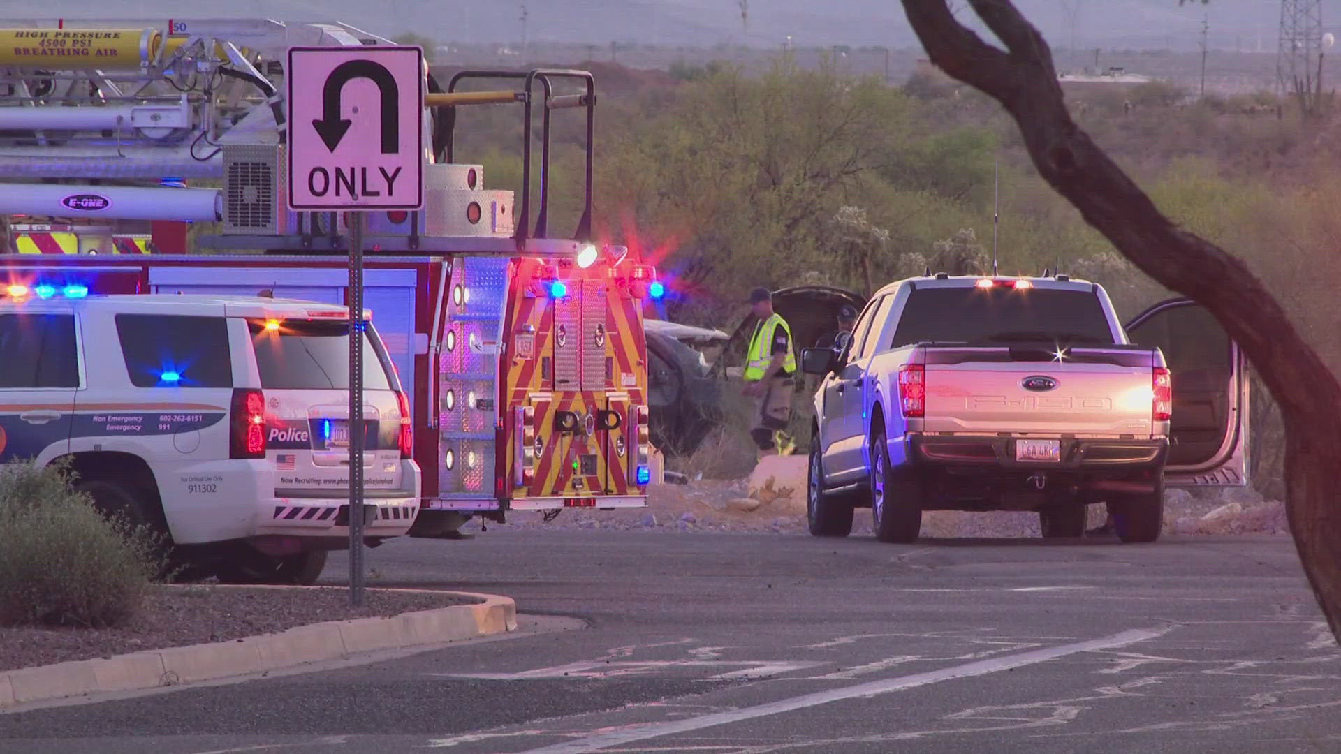 Car crash in north Phoenix sends 3 to hospital | 12news.com