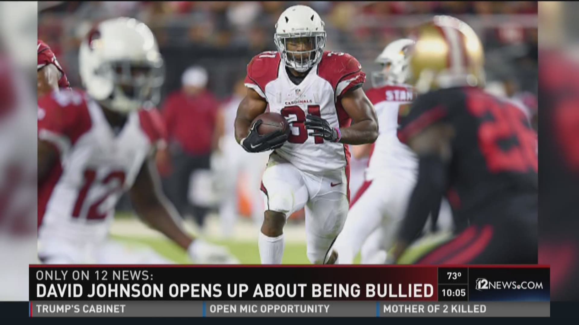 David Johnson opens up about being bullied