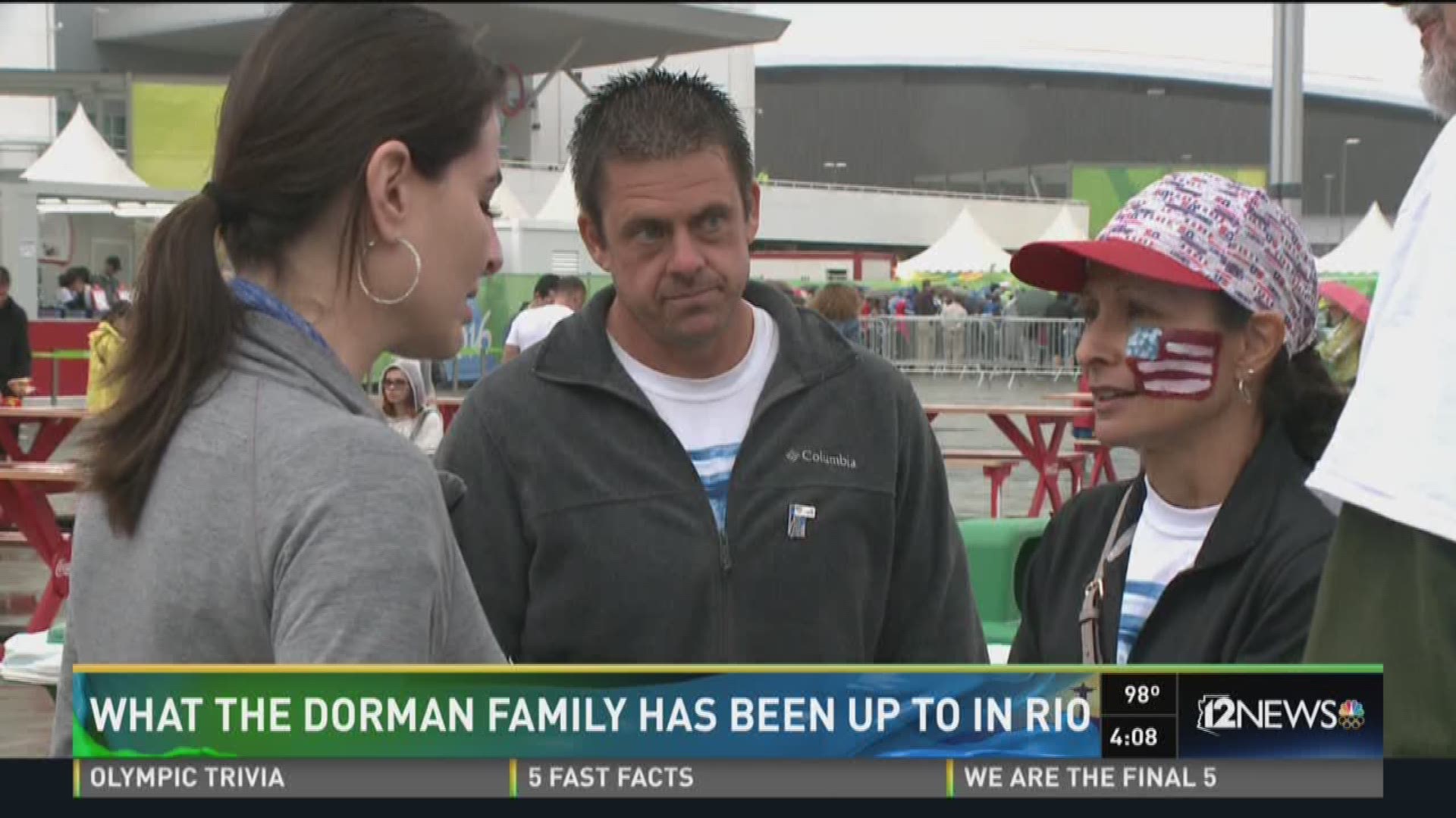 Vanessa Ruiz catches up with Dorman's parents in Rio about their reaction and experience at the Olympic games