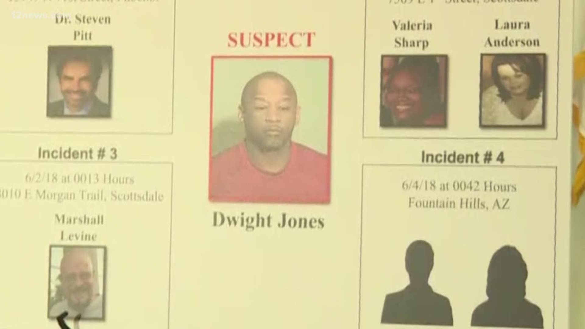 Dwight Jones is suspected of killing nationally known forensic psychiatrist Dr. Steven Pitt, two paralegals and a therapist as well as two others.