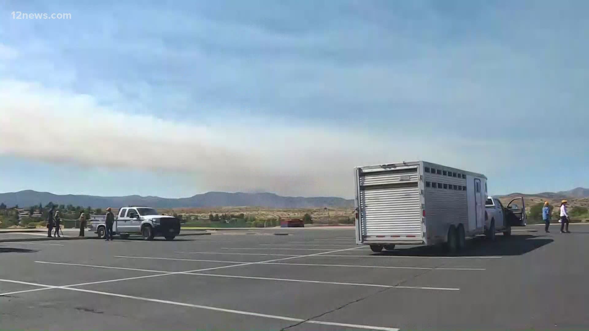 Fire officials say at last check the fire was a mile from Crown King. The good news, if there is any, is that area burns every few years.