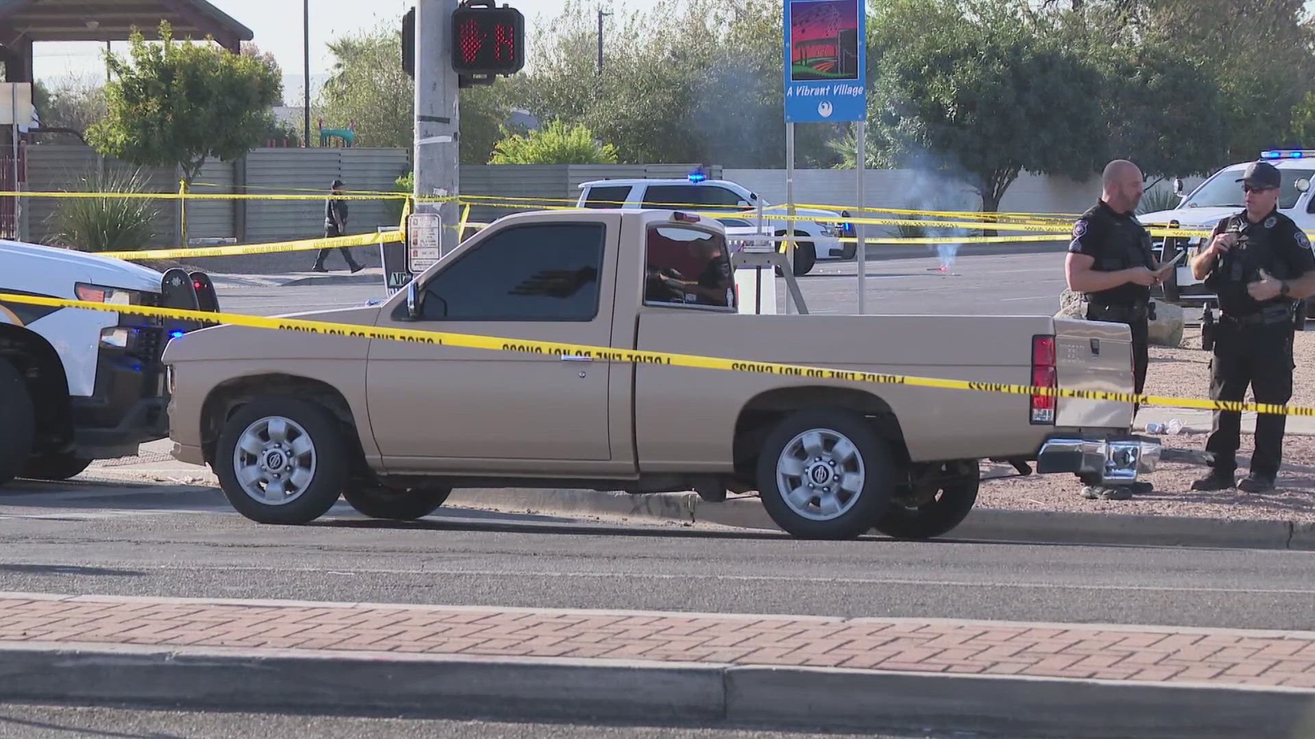 The shooting was reported Monday morning near 67th Avenue and Camelback Road.