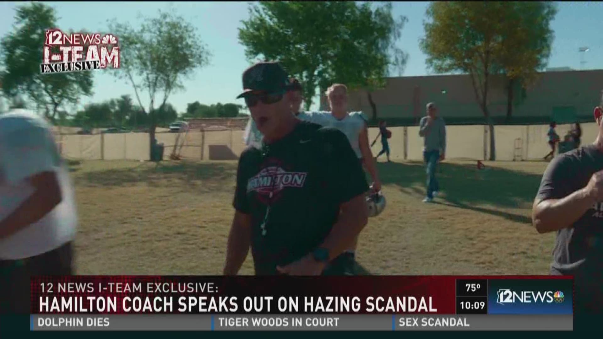 The Hamilton High School football team is trying to focus on the field amid a hazing scandal.